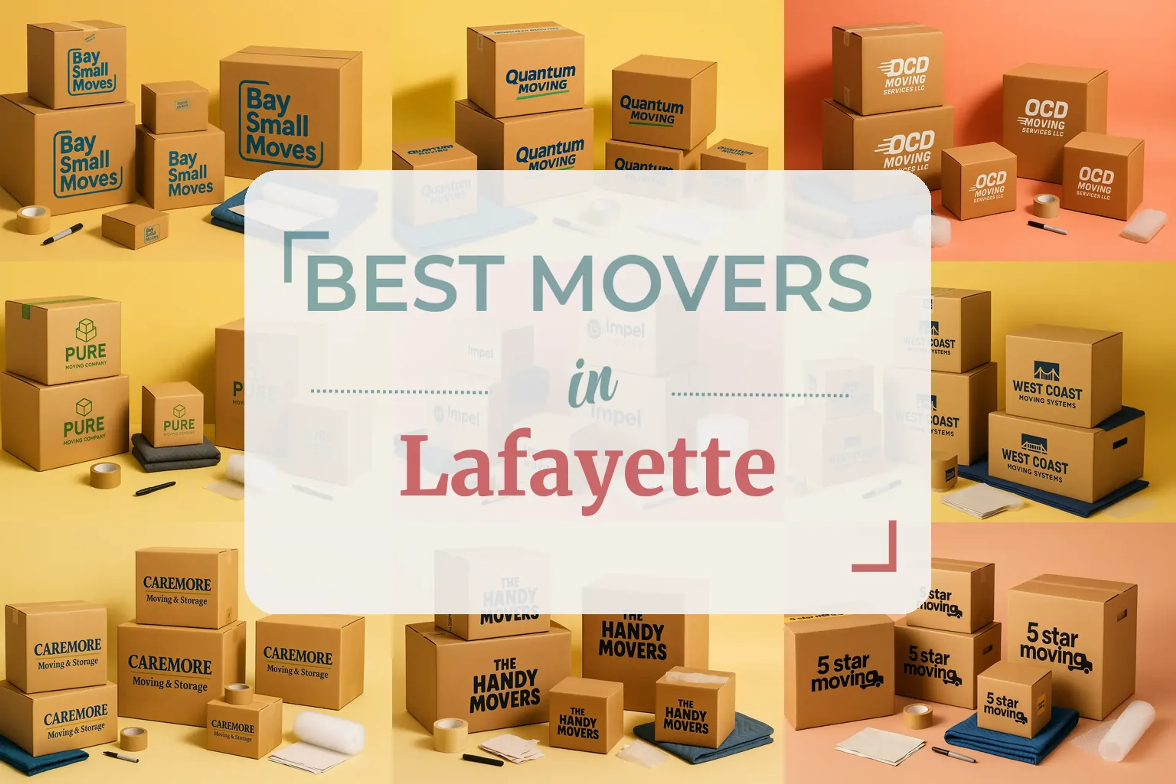 Side-by-side comparison of Lafayette moving companies