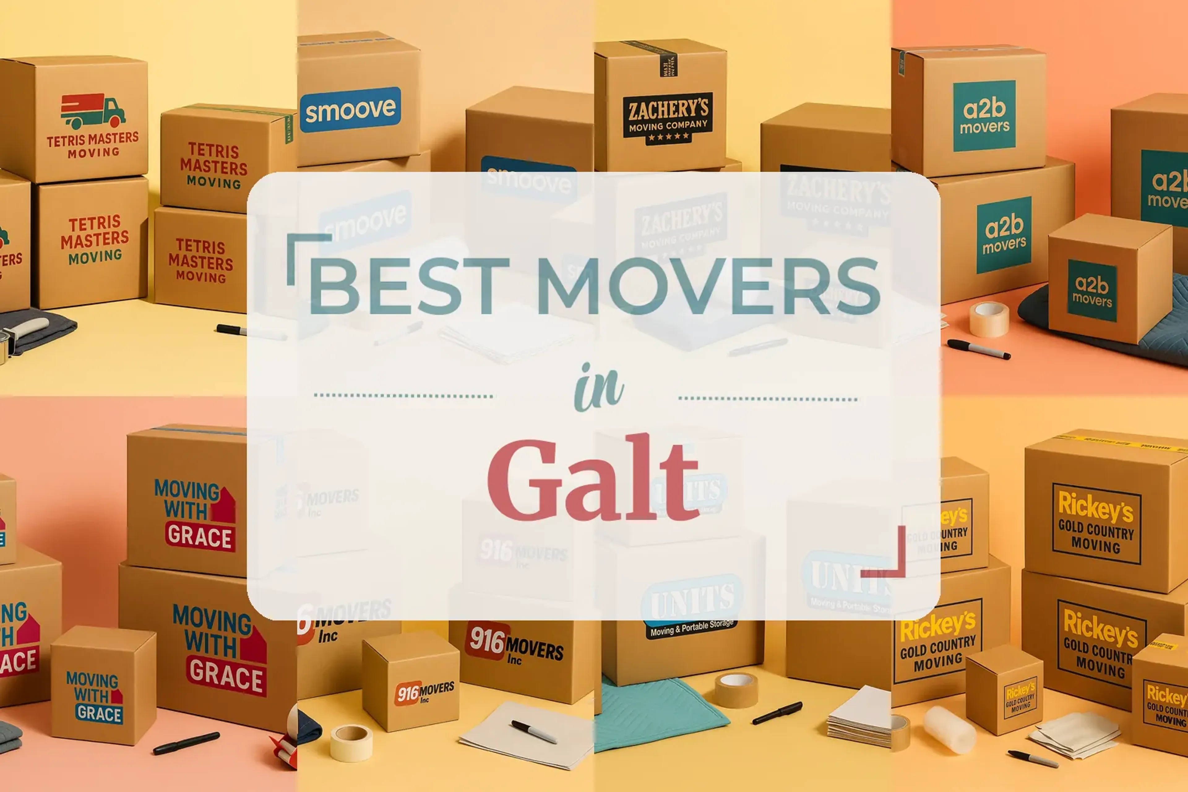 Side-by-side comparison of Galt moving companies