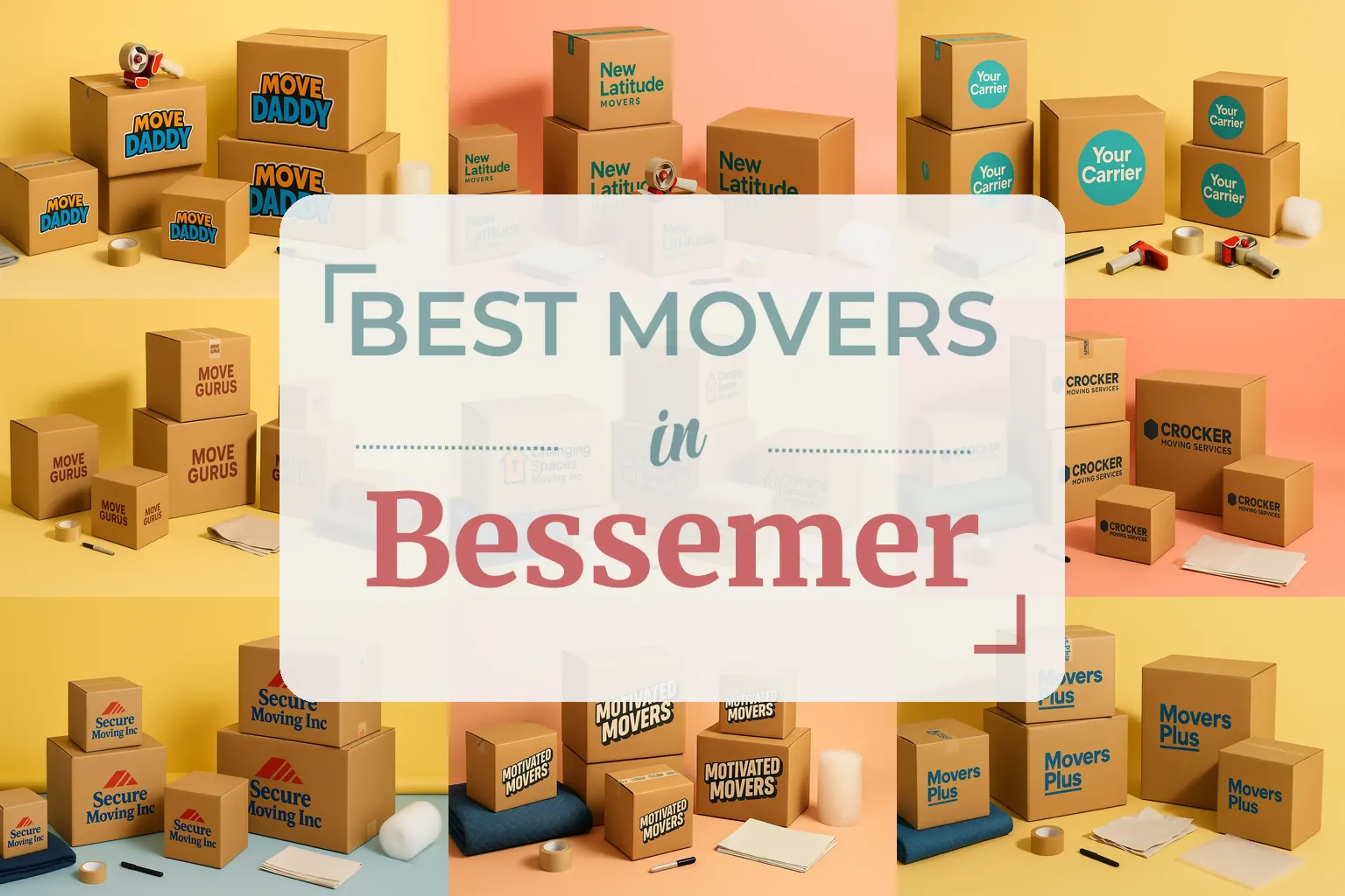 Side-by-side comparison of Bessemer moving companies