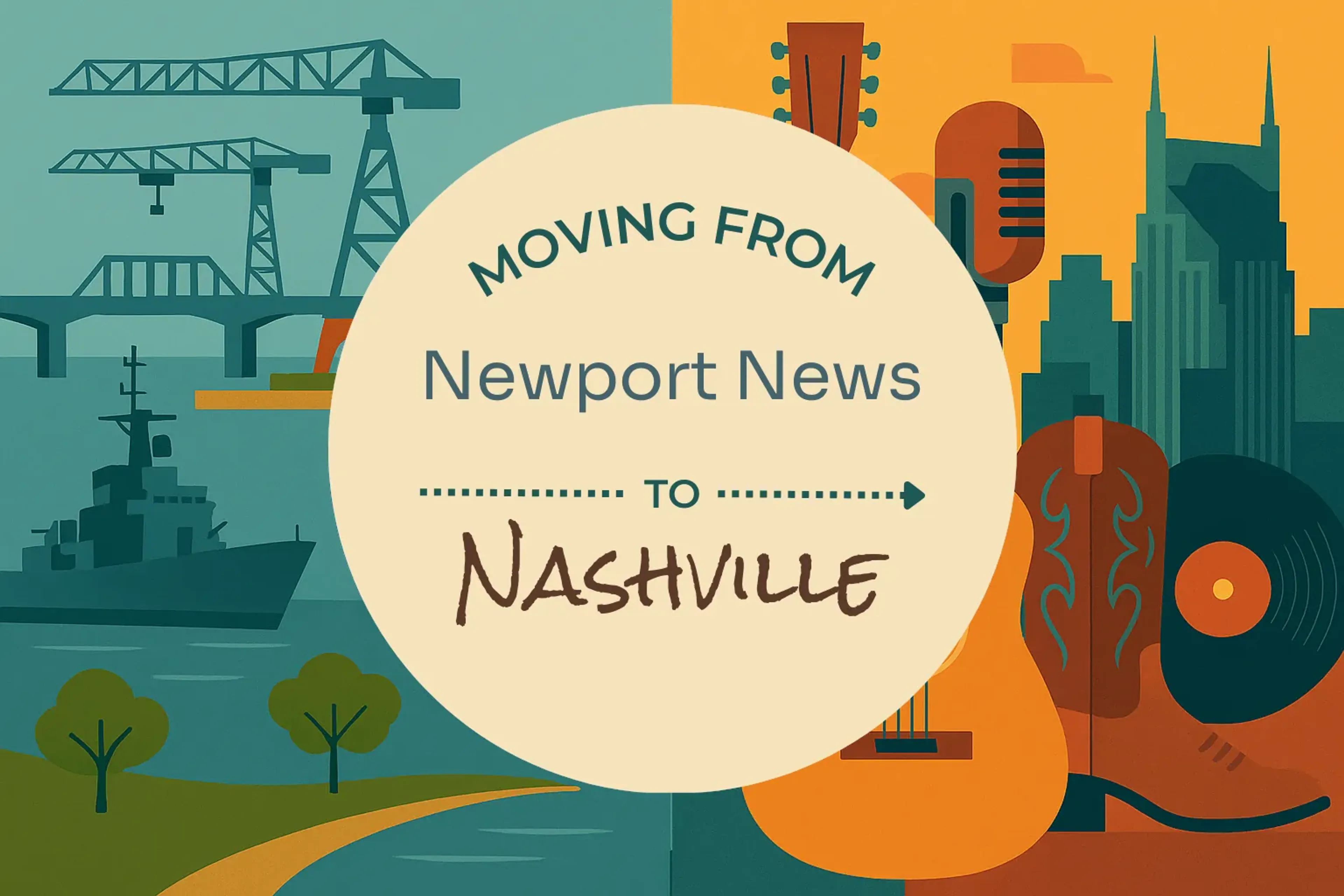 Side-by-side comparison of Newport News to Nashville moving companies