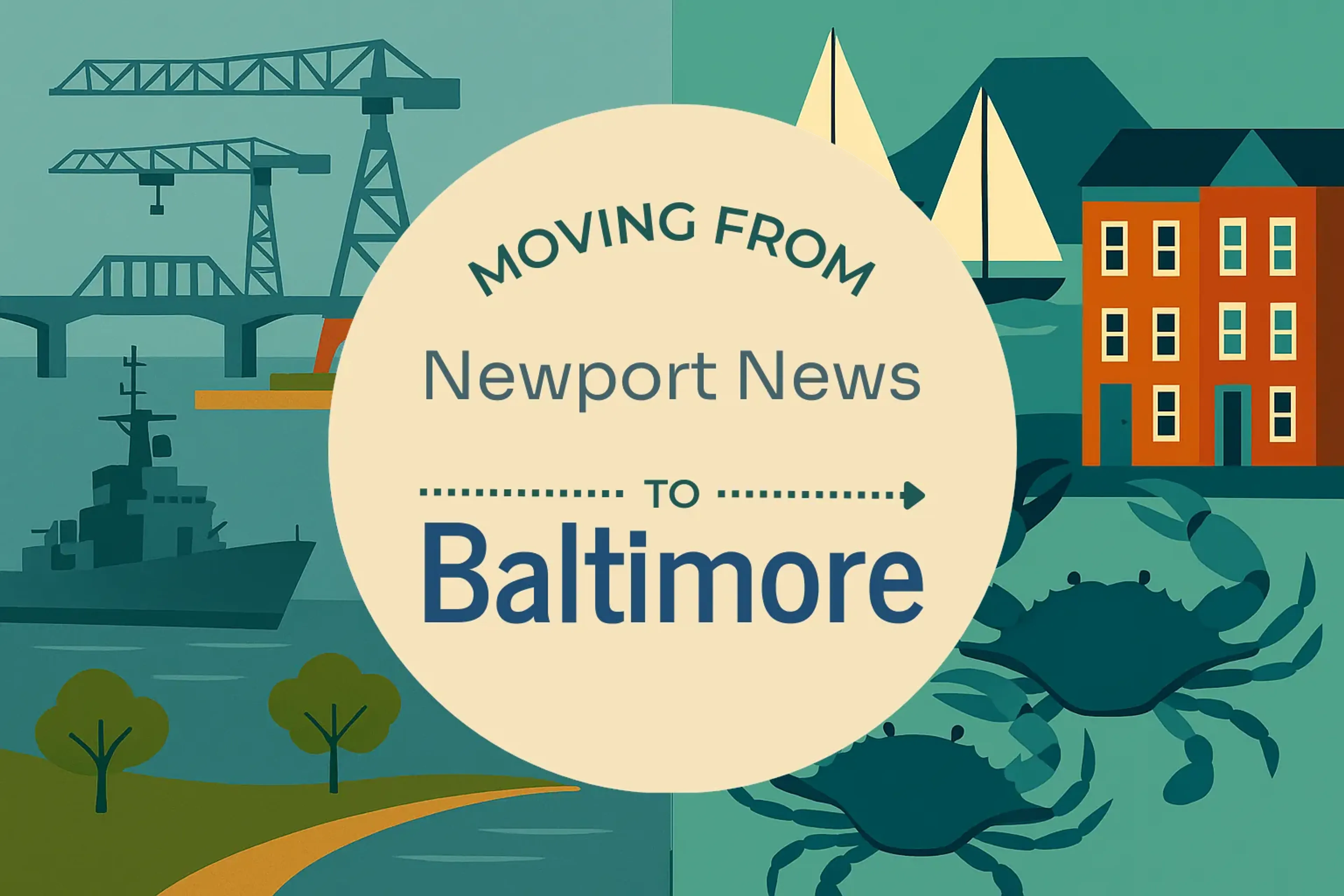 Side-by-side comparison of Newport News to Baltimore moving companies