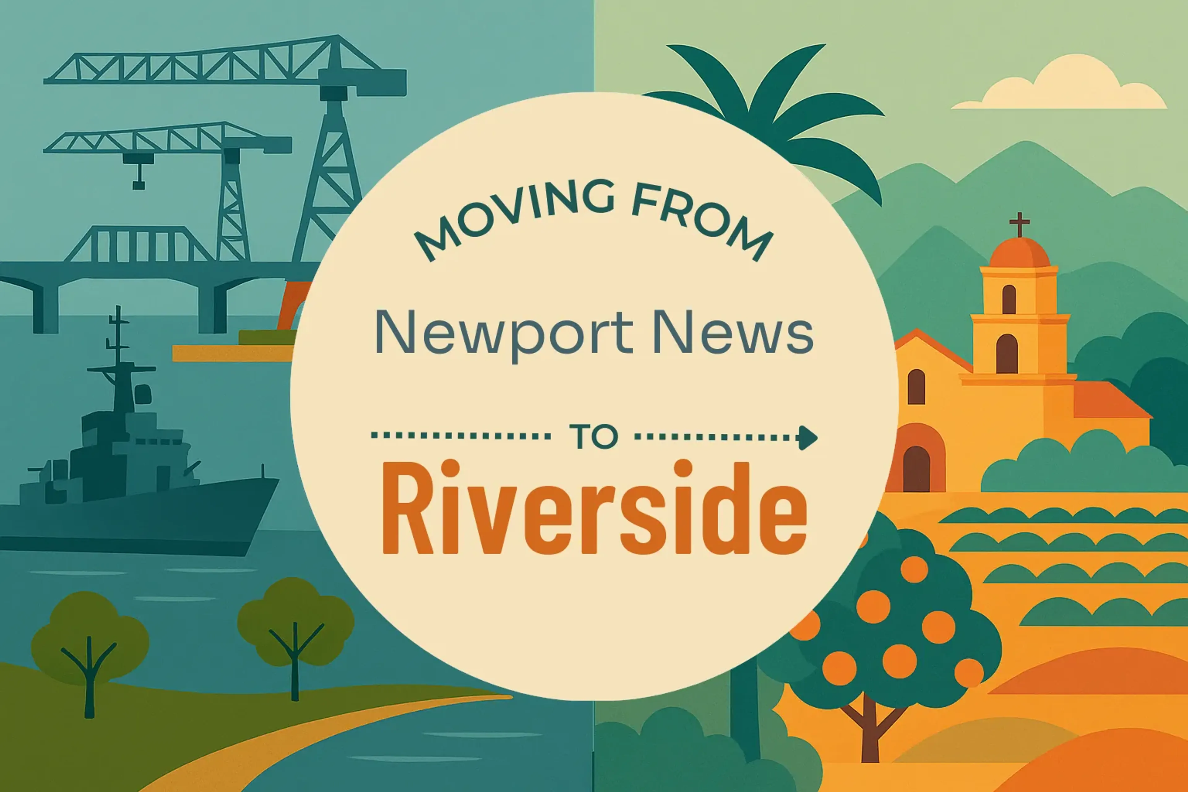 Side-by-side comparison of Newport News to Riverside moving companies