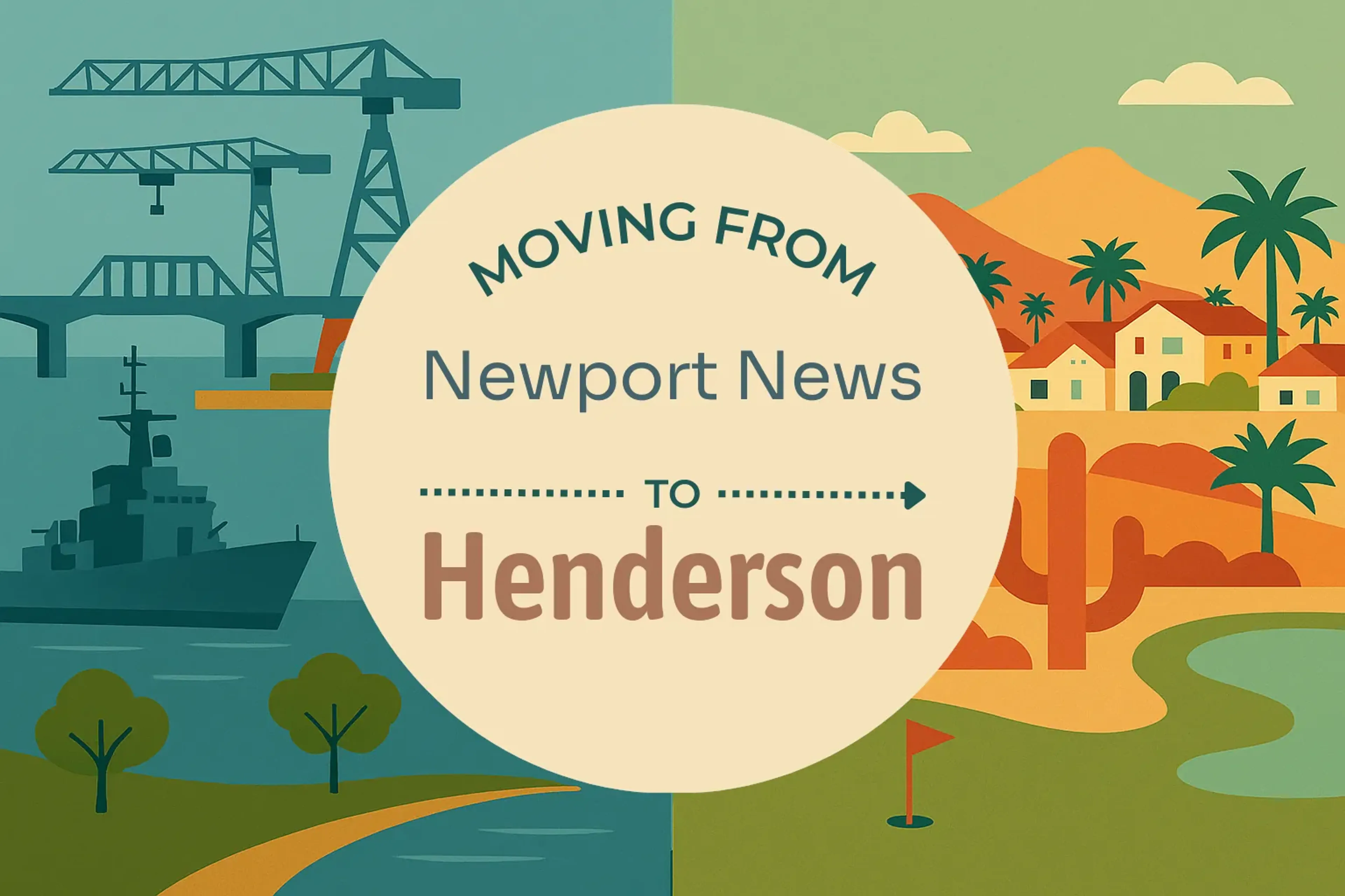 Side-by-side comparison of Newport News to Henderson moving companies