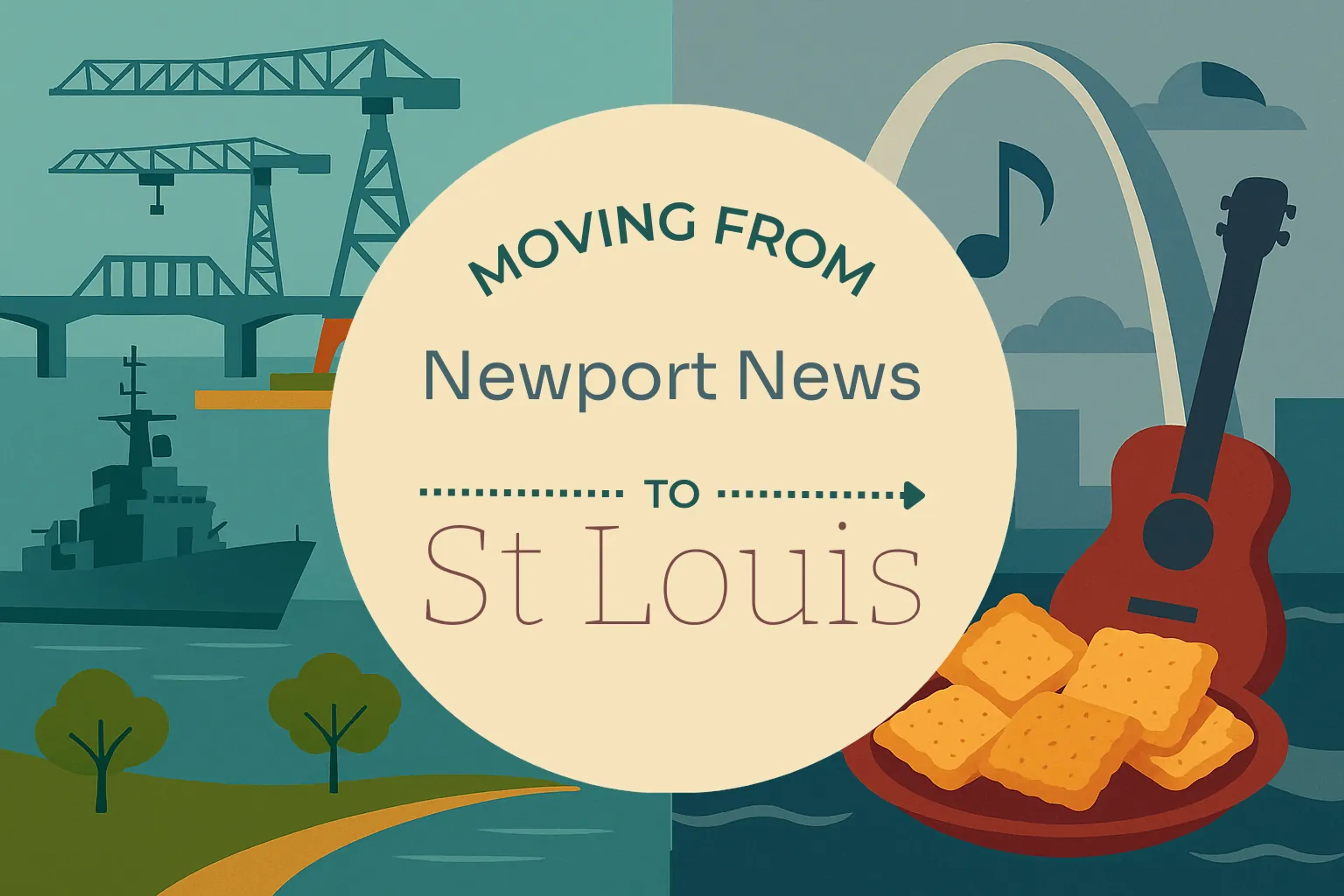 Side-by-side comparison of Newport News to St. Louis moving companies