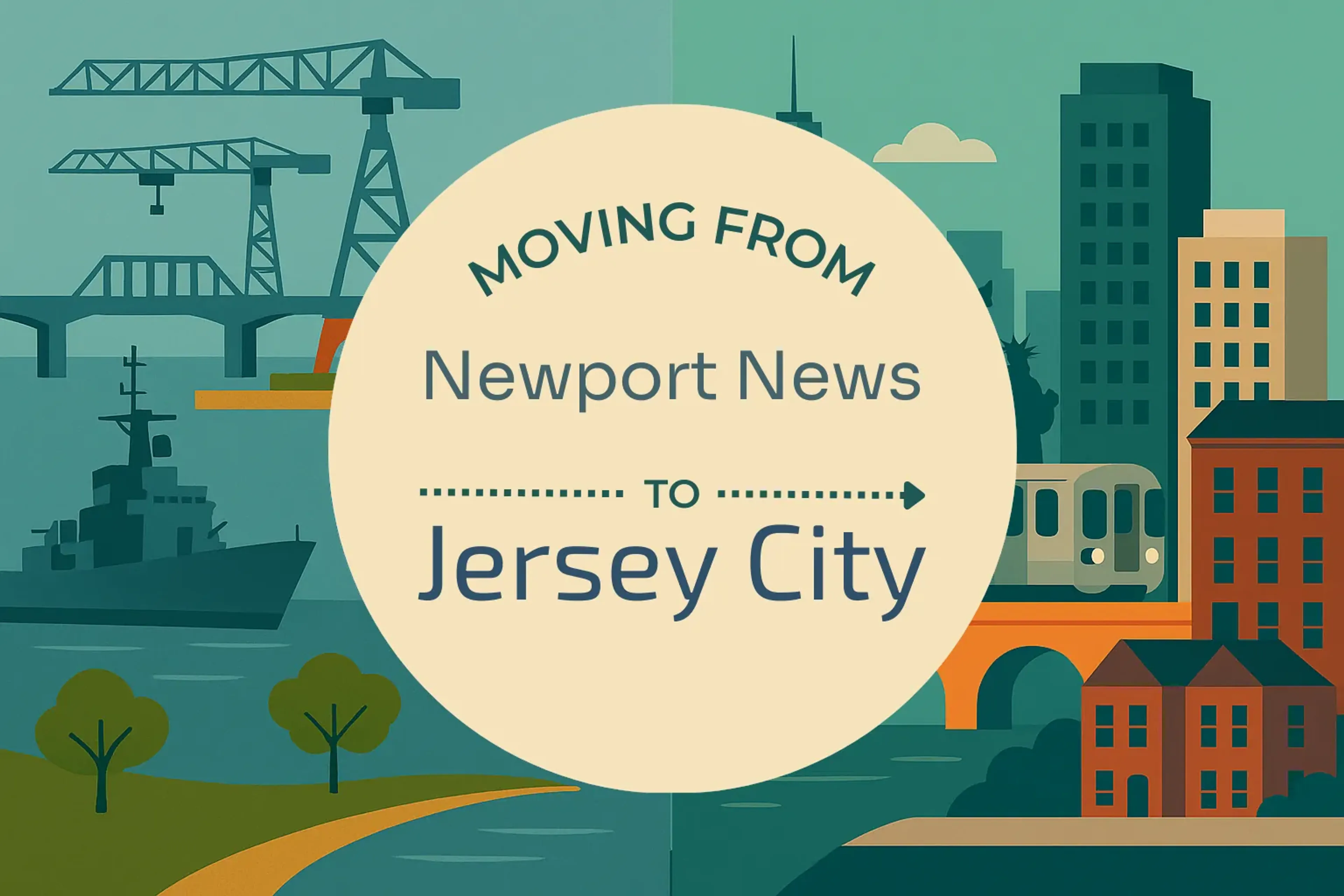 Side-by-side comparison of Newport News to Jersey City moving companies