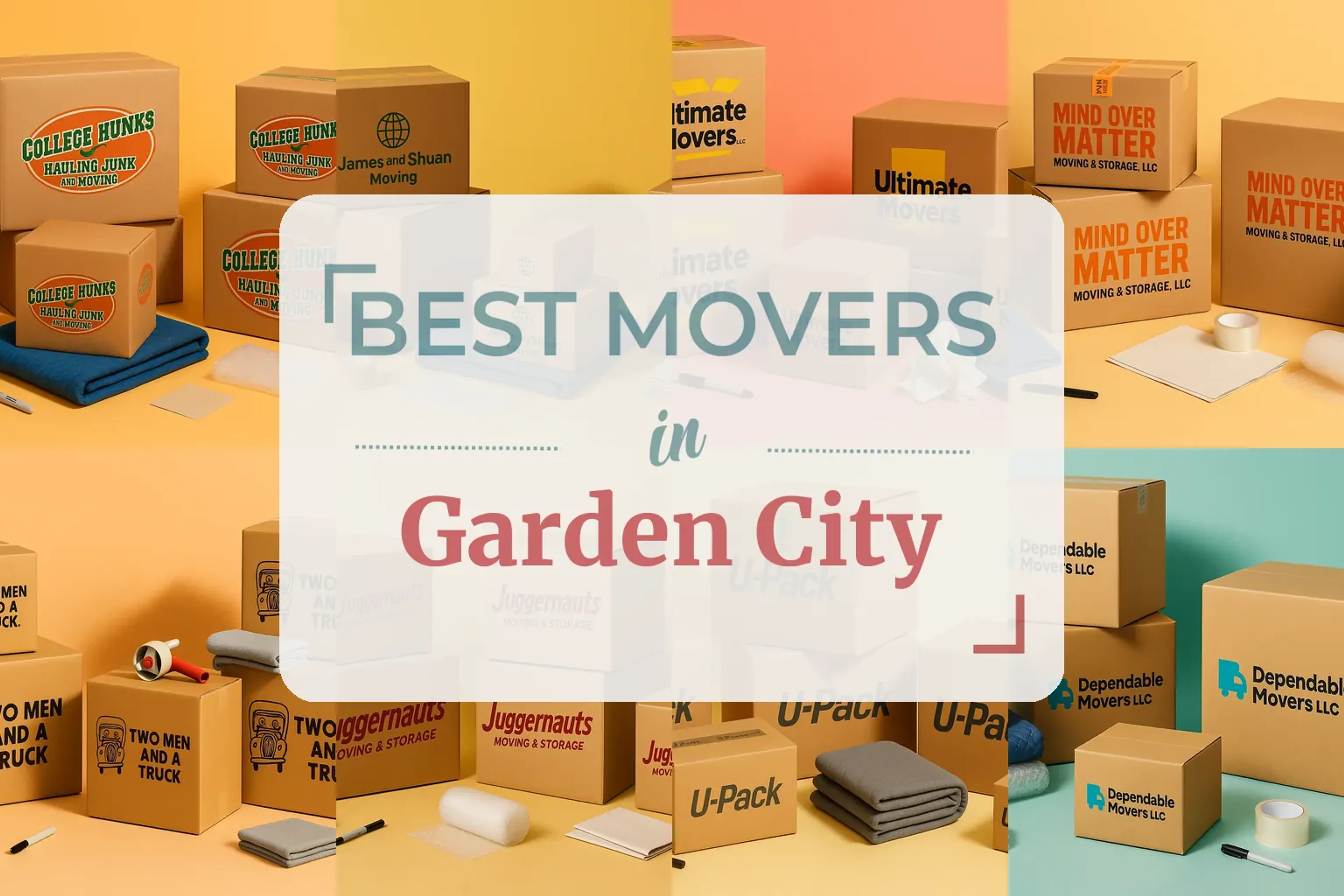 Side-by-side comparison of Garden City moving companies