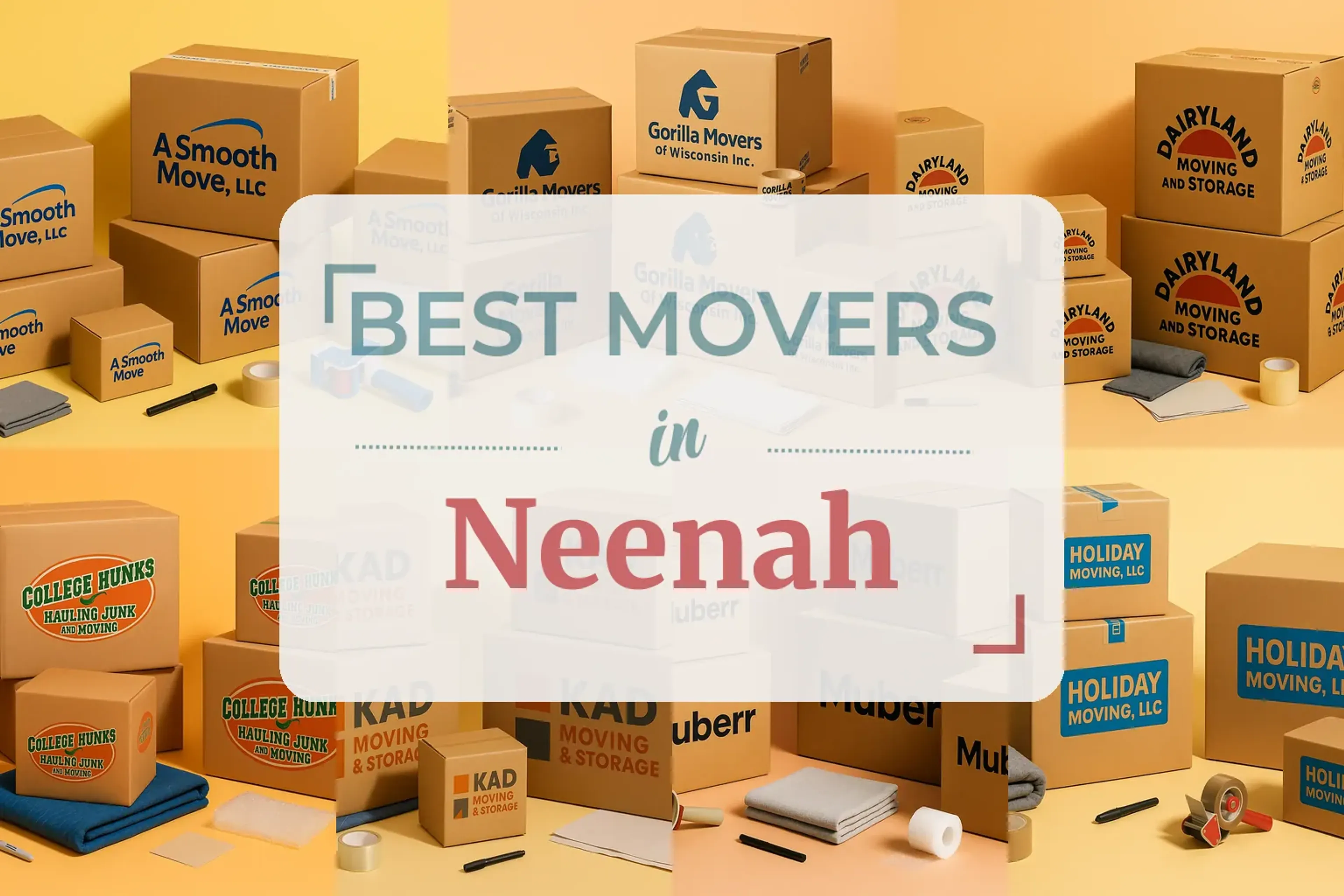 Side-by-side comparison of Neenah moving companies