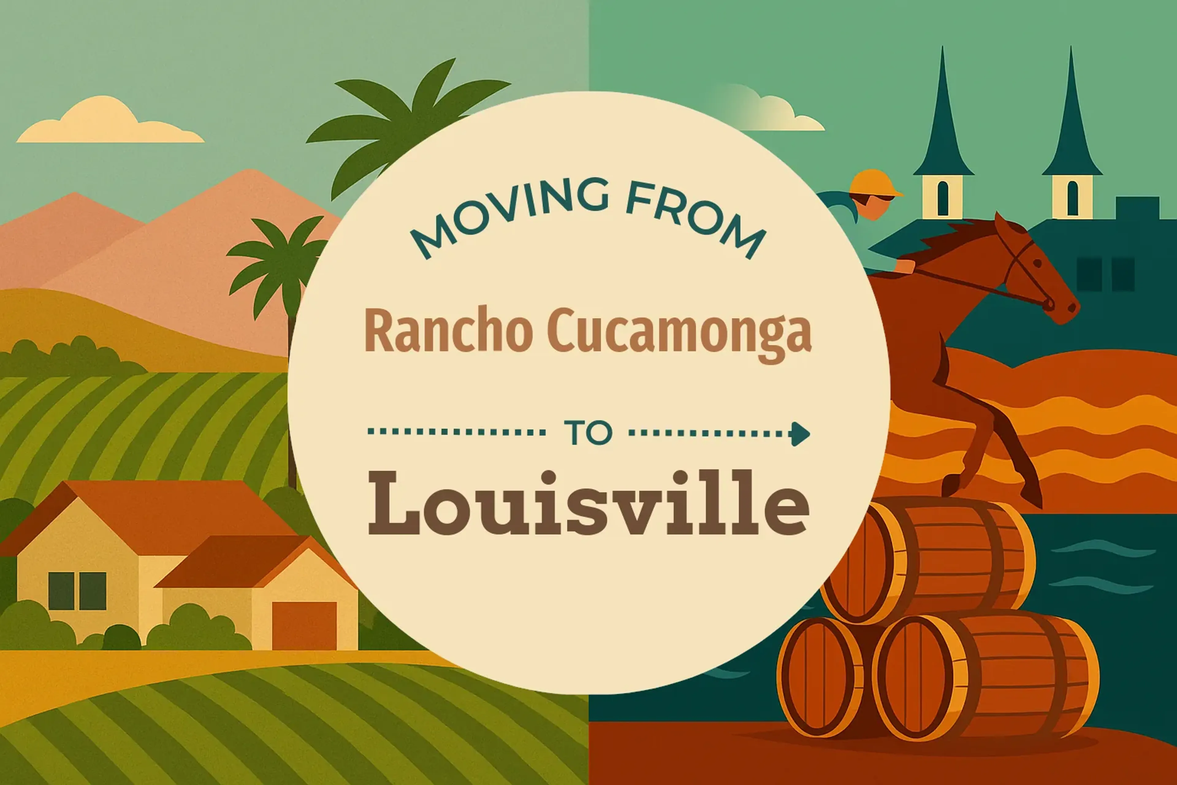 Side-by-side comparison of Rancho Cucamonga to Louisville moving companies
