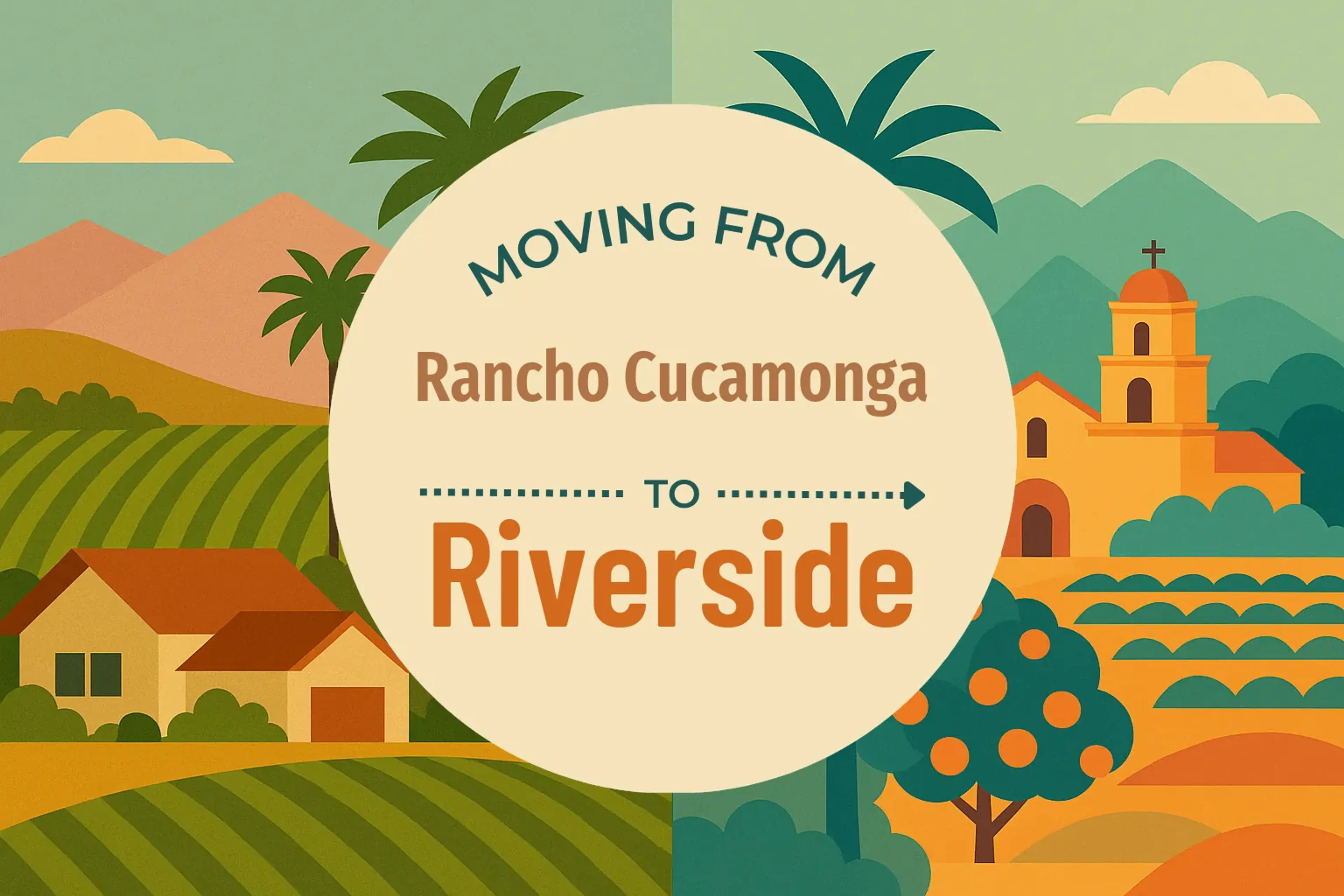 Side-by-side comparison of Rancho Cucamonga to Riverside moving companies