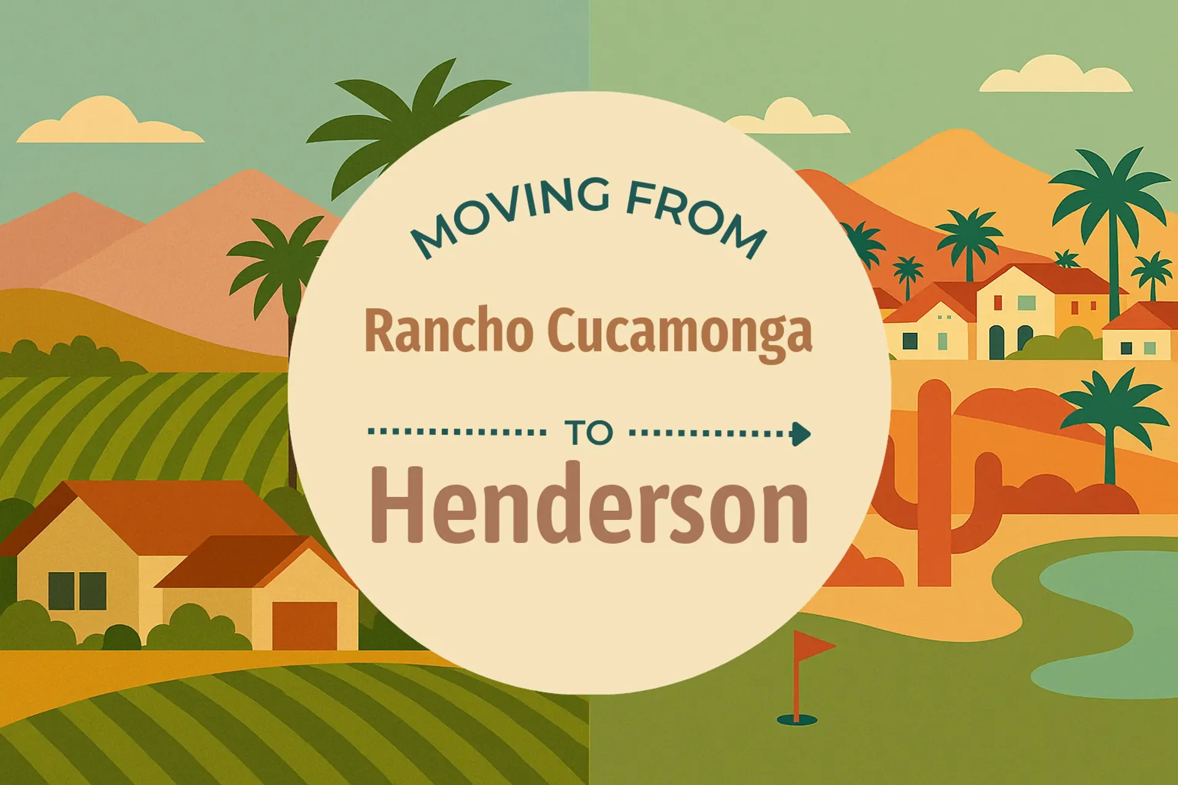 Side-by-side comparison of Rancho Cucamonga to Henderson moving companies