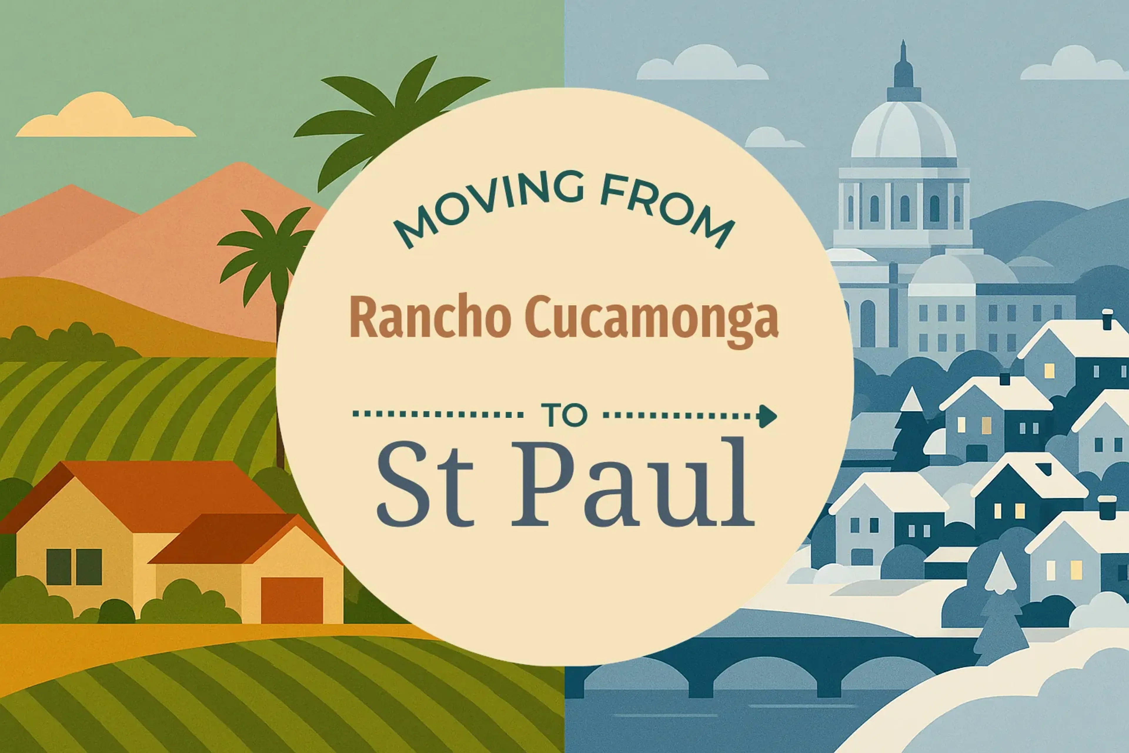 Side-by-side comparison of Rancho Cucamonga to St. Paul moving companies