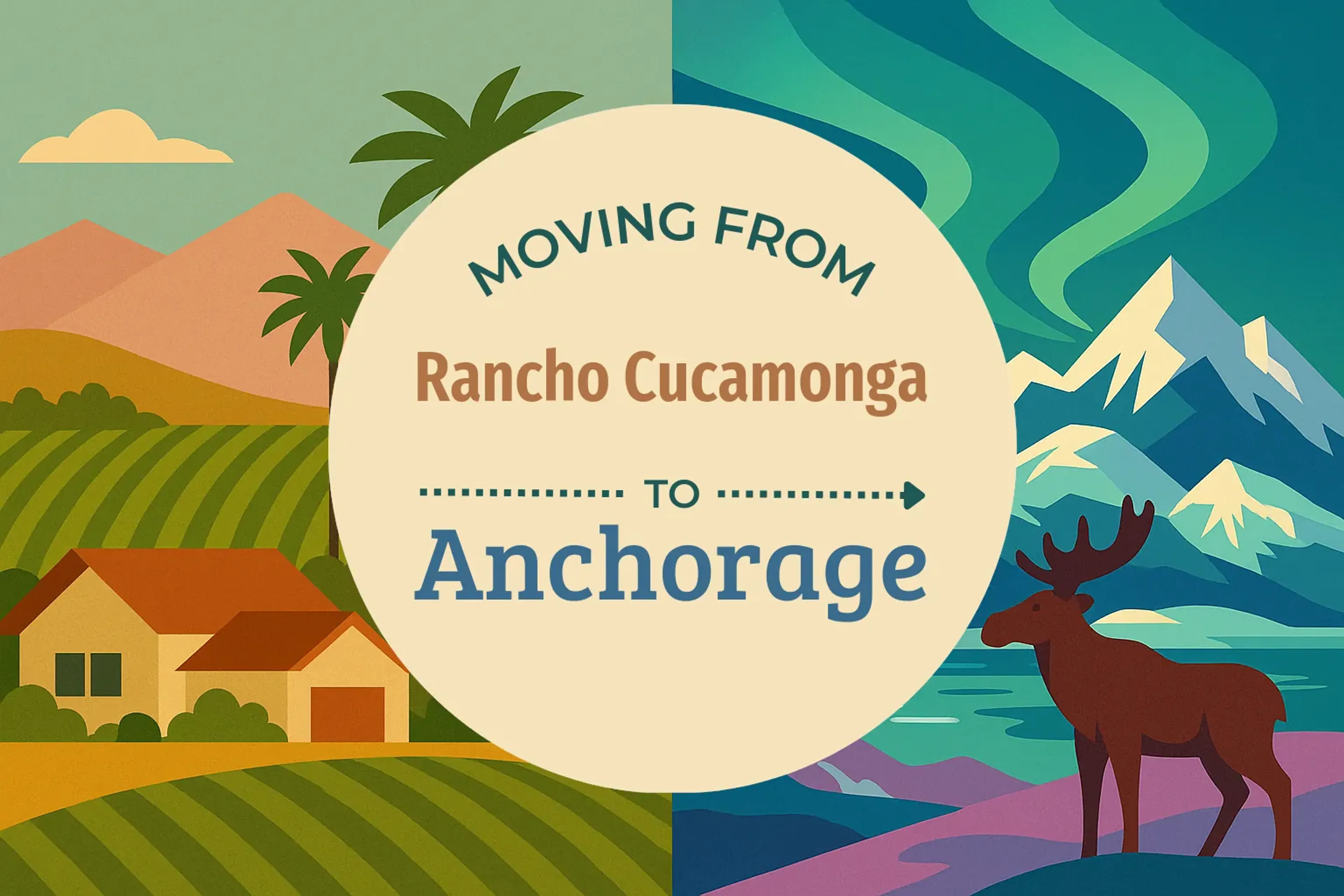 Side-by-side comparison of Rancho Cucamonga to Anchorage moving companies