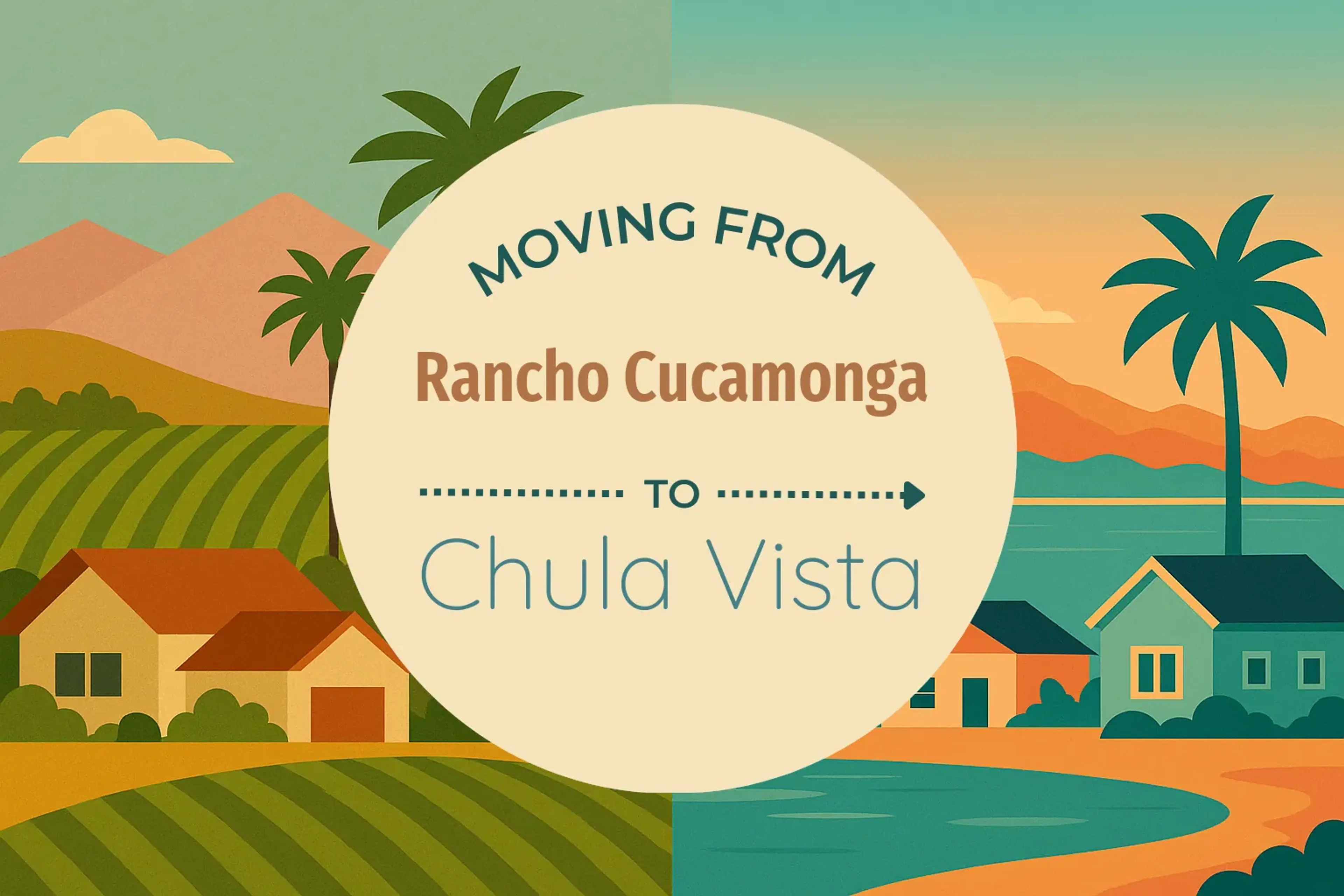 Side-by-side comparison of Rancho Cucamonga to Chula Vista moving companies