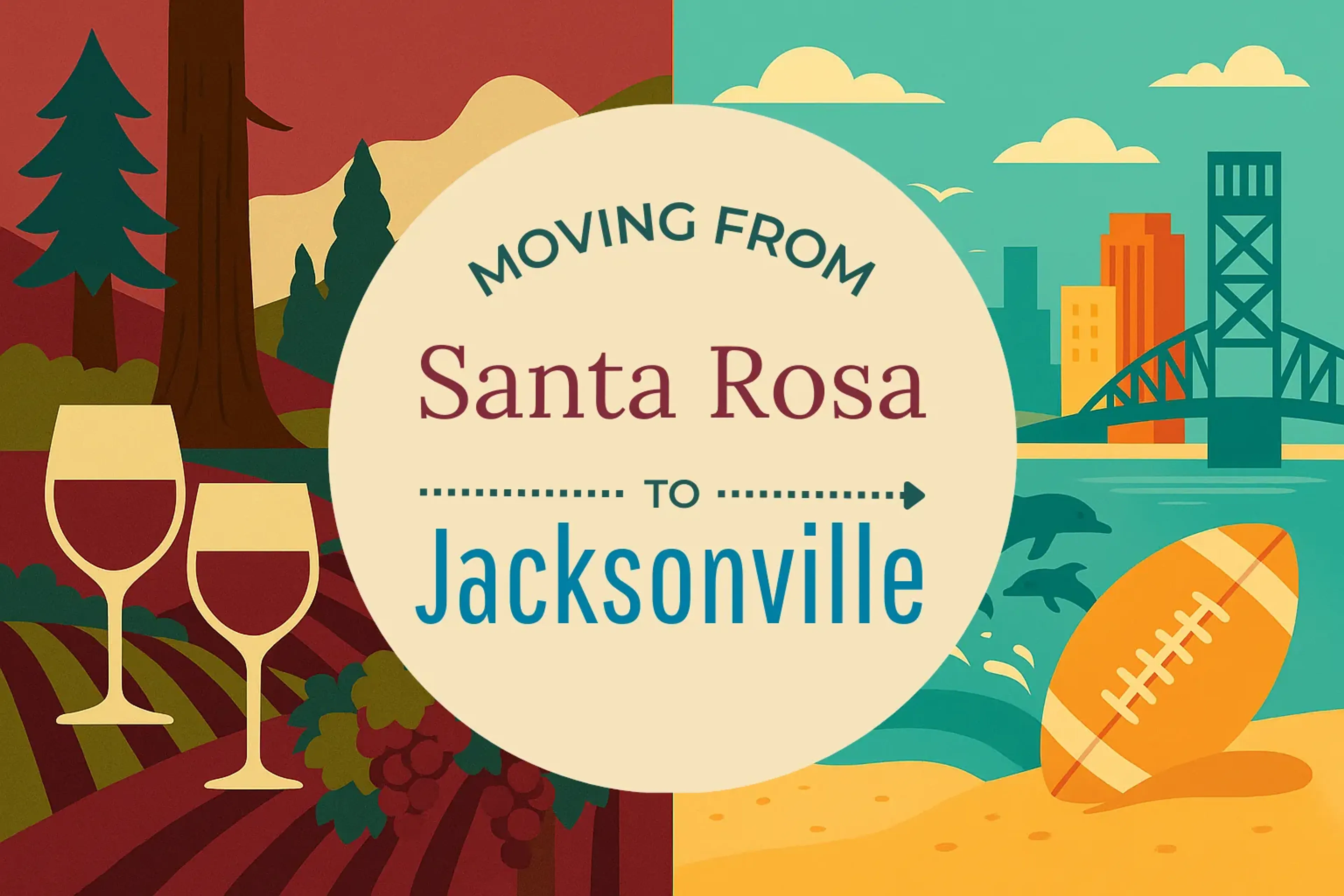 Side-by-side comparison of Santa Rosa to Jacksonville moving companies
