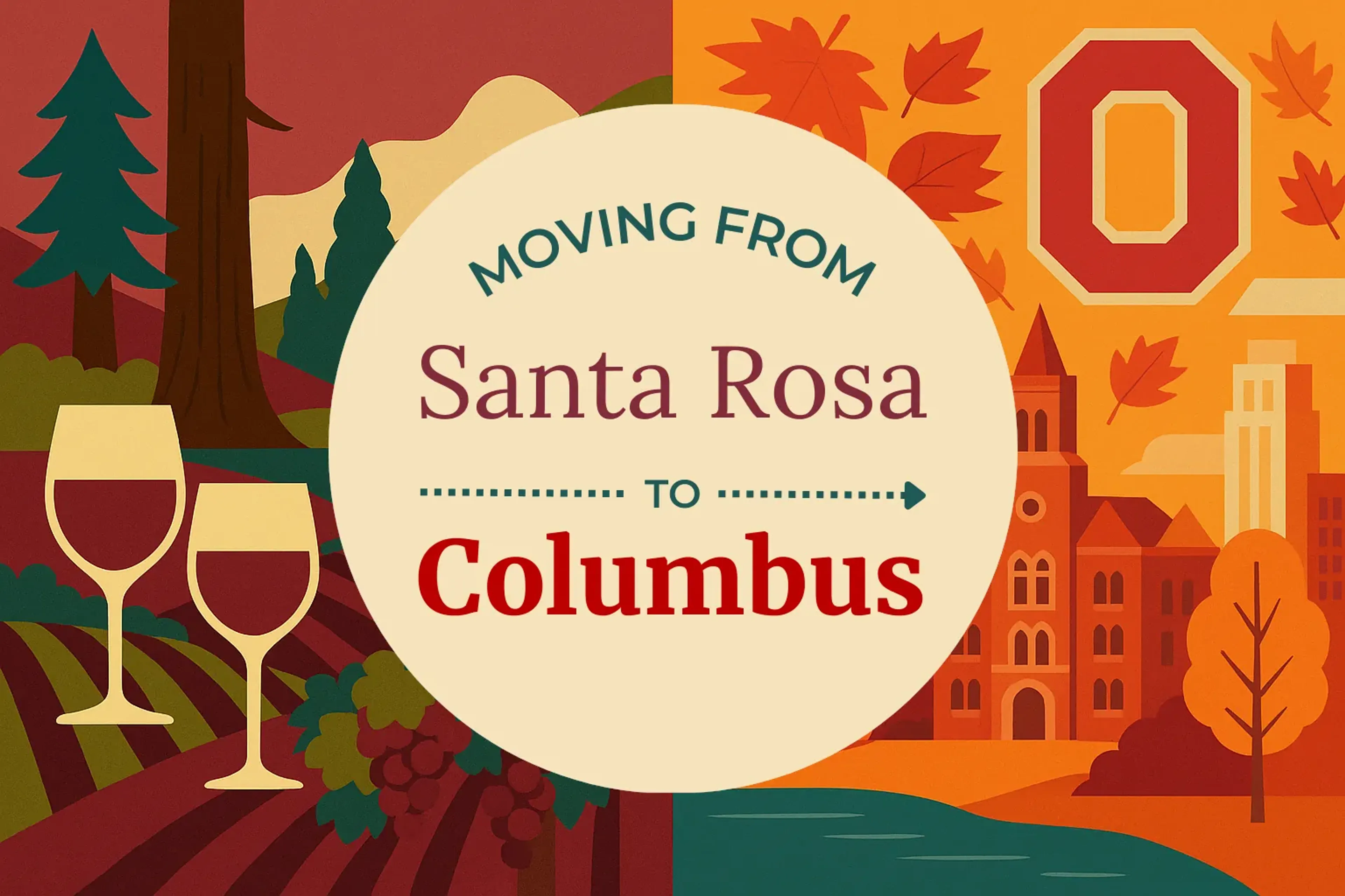 Side-by-side comparison of Santa Rosa to Columbus moving companies