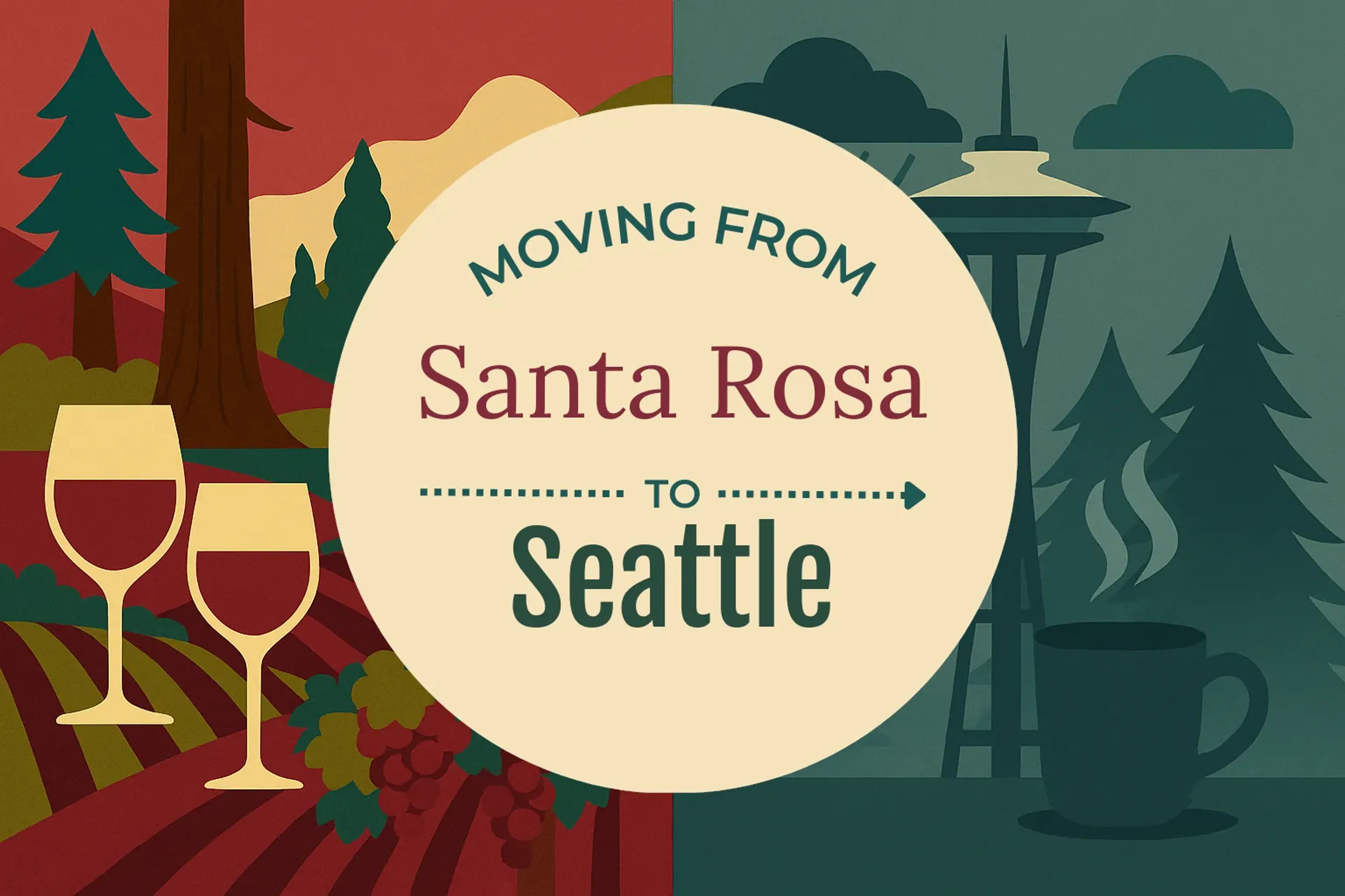 Side-by-side comparison of Santa Rosa to Seattle moving companies