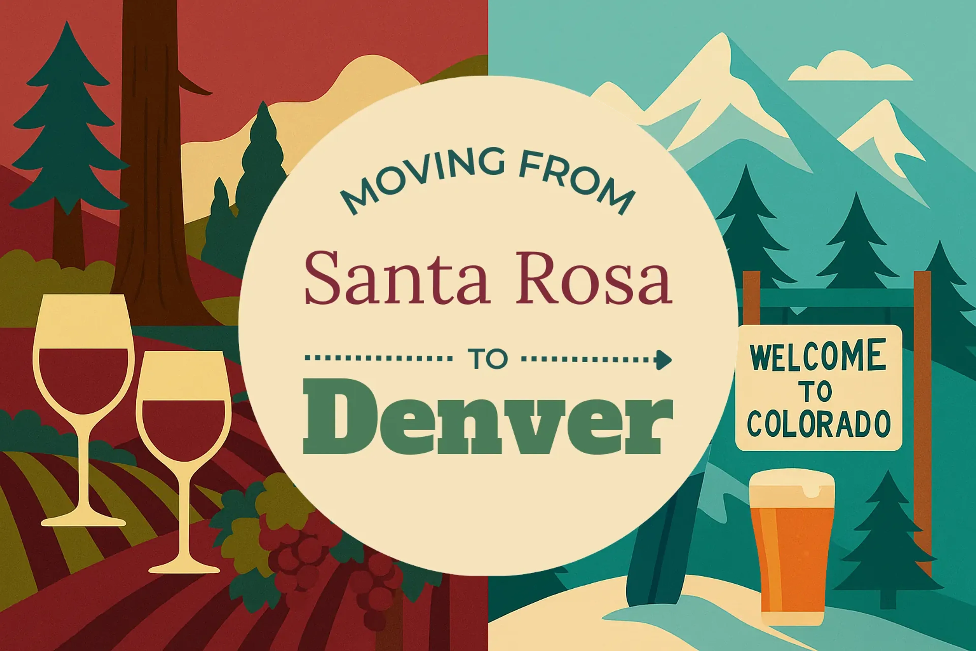 Side-by-side comparison of Santa Rosa to Denver moving companies