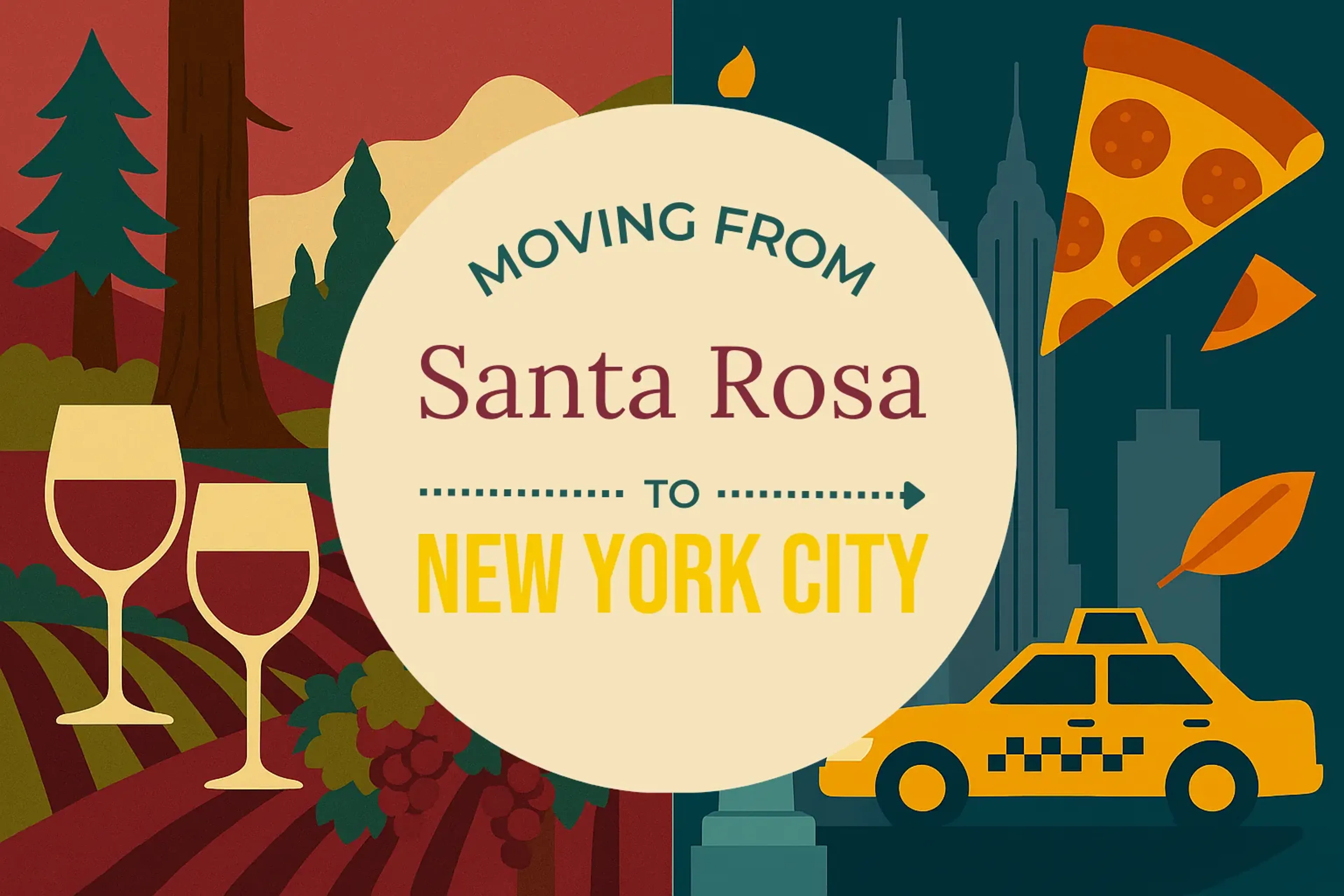 Side-by-side comparison of Santa Rosa to New York City moving companies