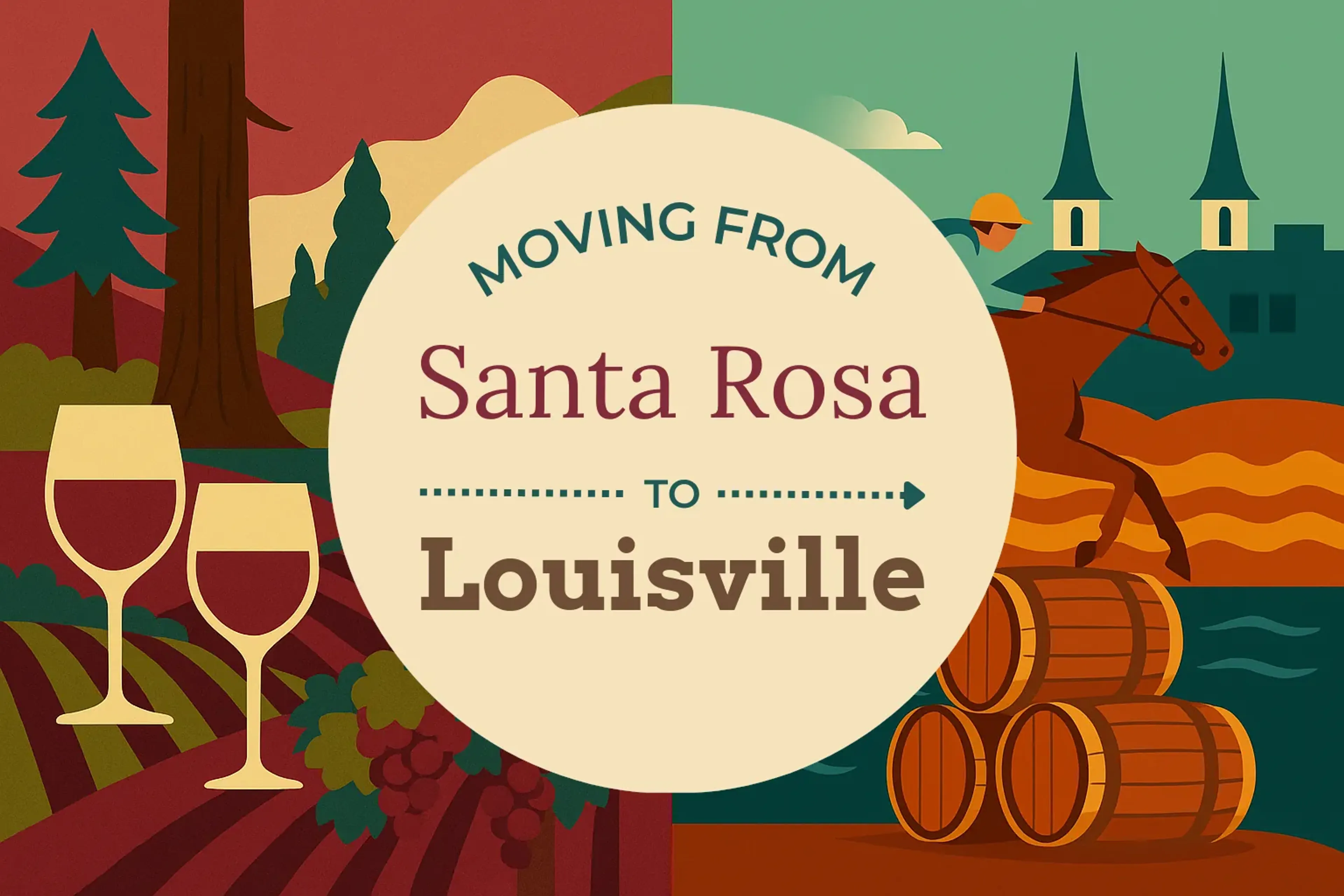 Side-by-side comparison of Santa Rosa to Louisville moving companies