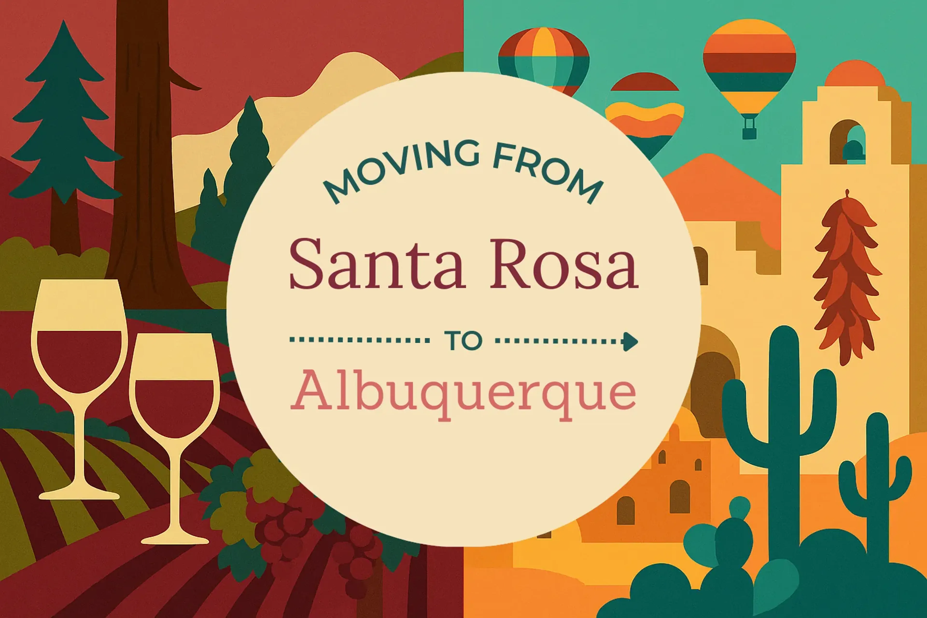 Side-by-side comparison of Santa Rosa to Albuquerque moving companies