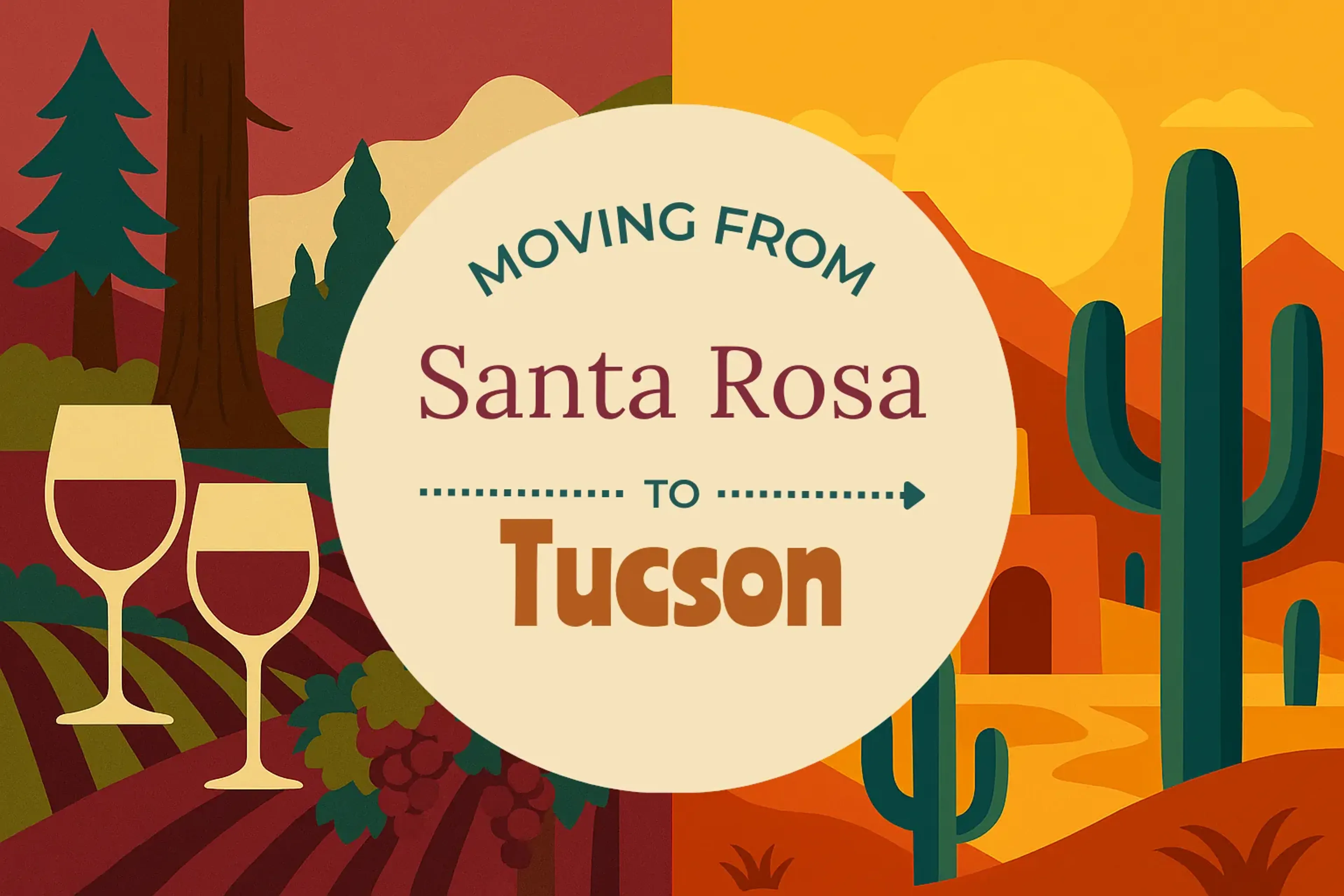 Side-by-side comparison of Santa Rosa to Tucson moving companies