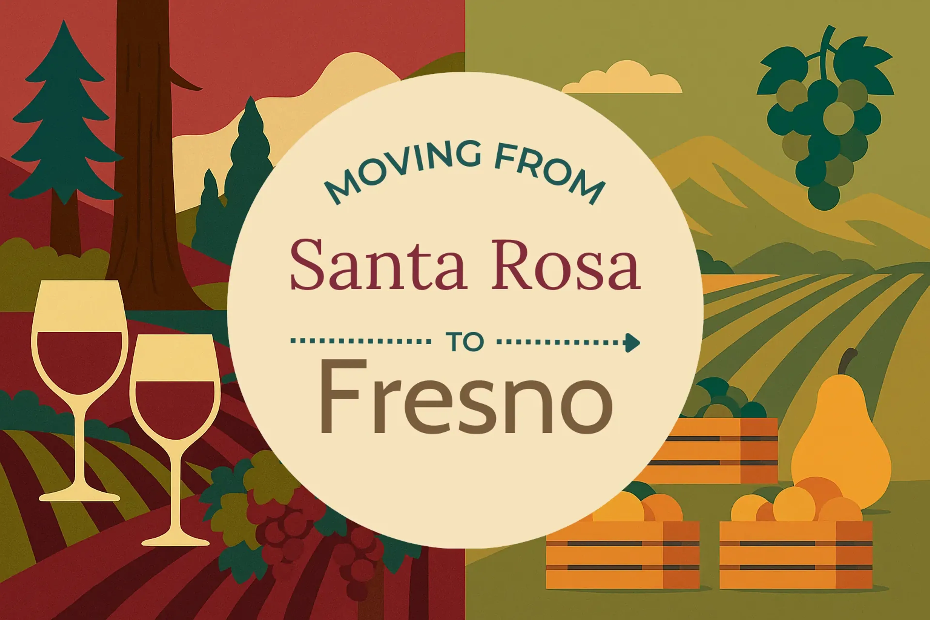 Side-by-side comparison of Santa Rosa to Fresno moving companies