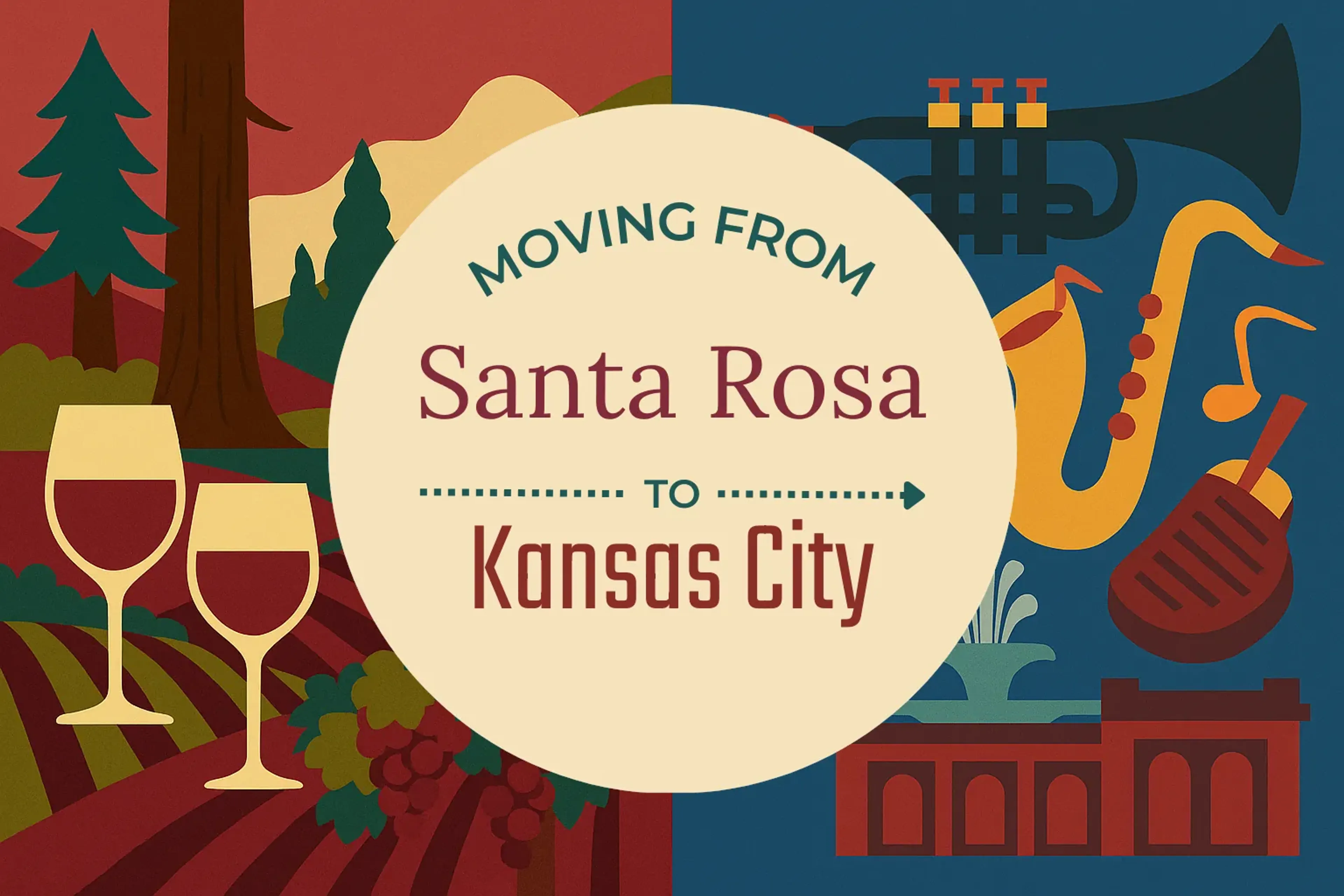 Side-by-side comparison of Santa Rosa to Kansas City moving companies