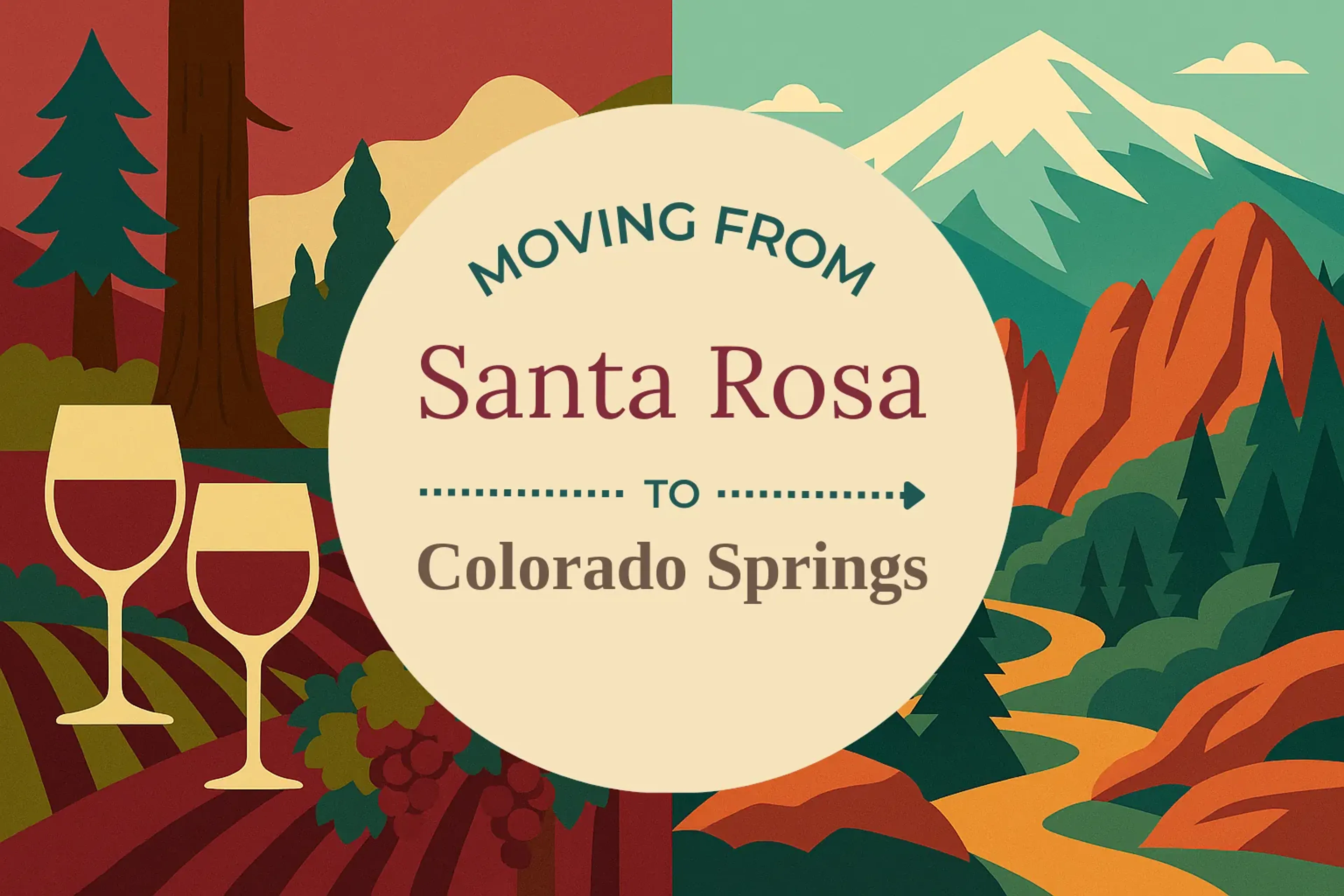 Side-by-side comparison of Santa Rosa to Colorado Springs moving companies
