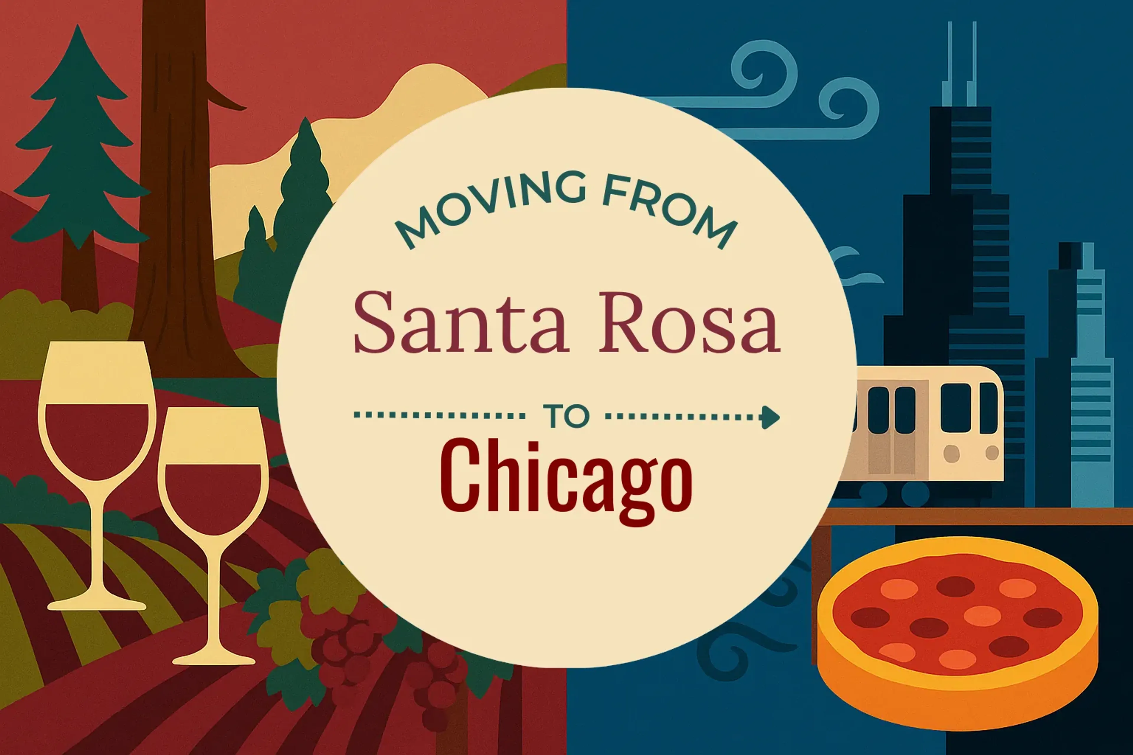 Side-by-side comparison of Santa Rosa to Chicago moving companies