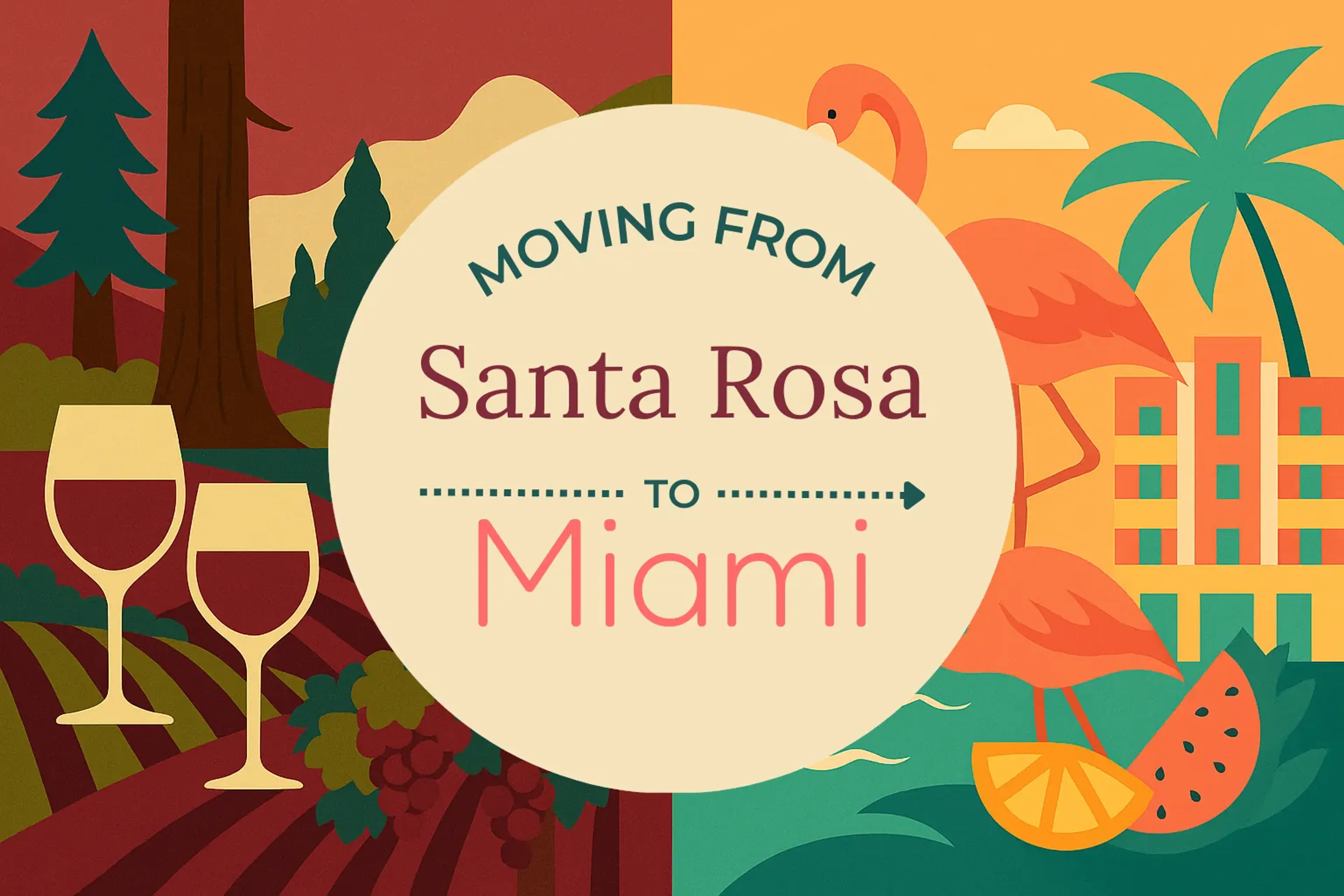 Side-by-side comparison of Santa Rosa to Miami moving companies