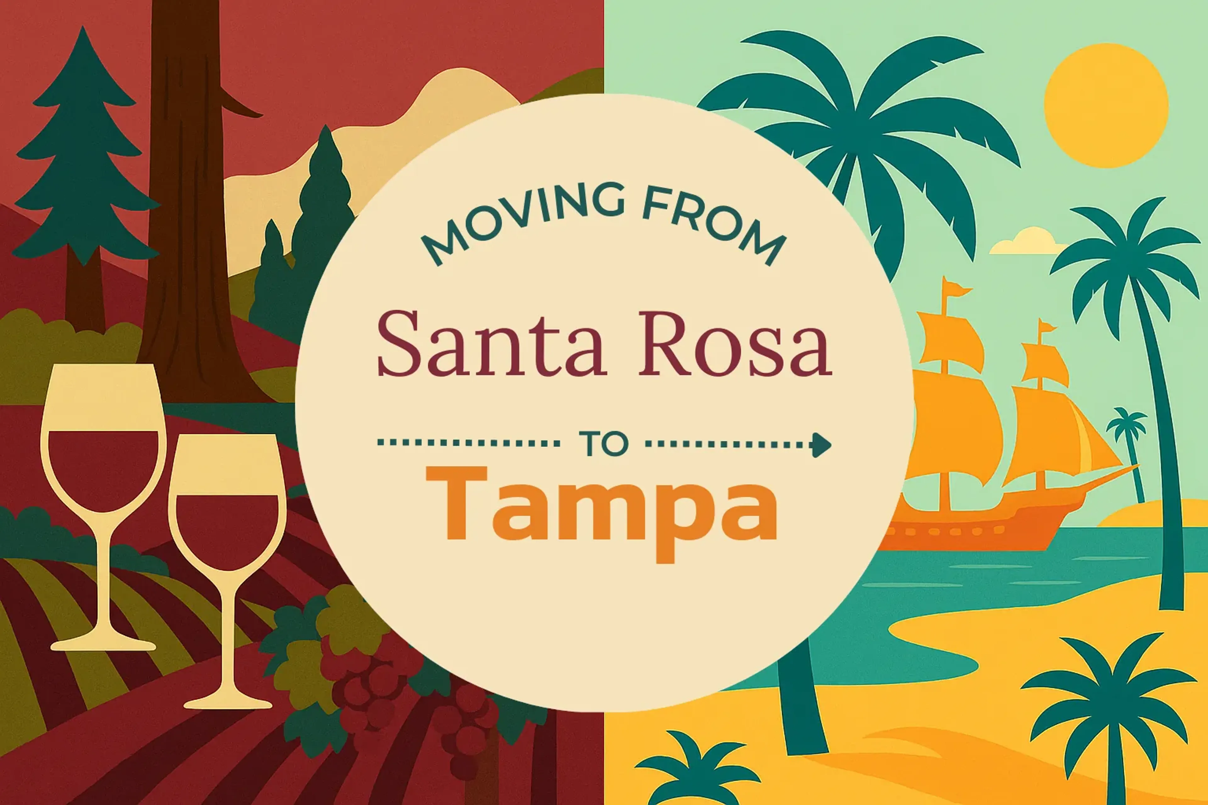 Side-by-side comparison of Santa Rosa to Tampa moving companies