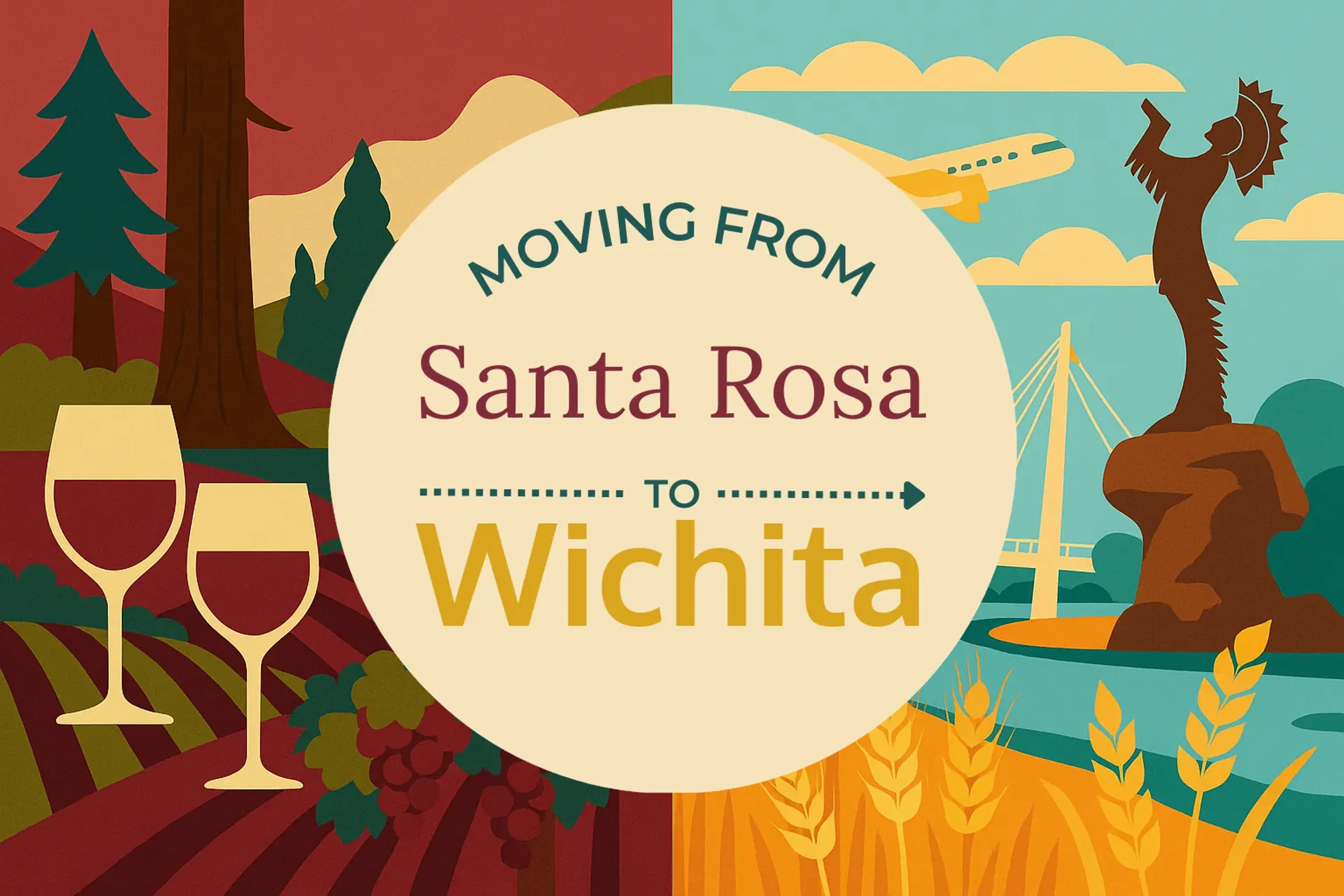 Side-by-side comparison of Santa Rosa to Wichita moving companies