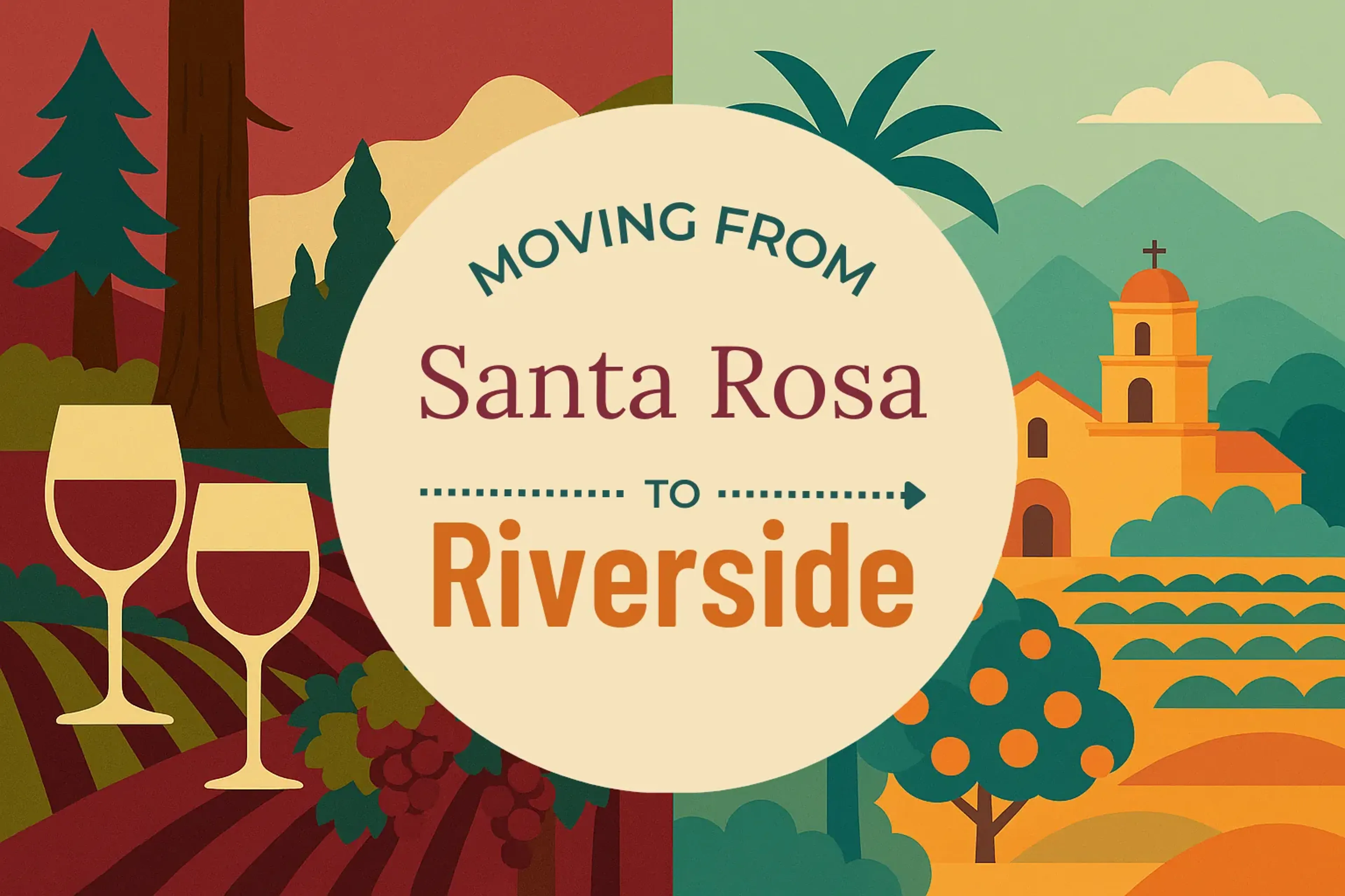 Side-by-side comparison of Santa Rosa to Riverside moving companies