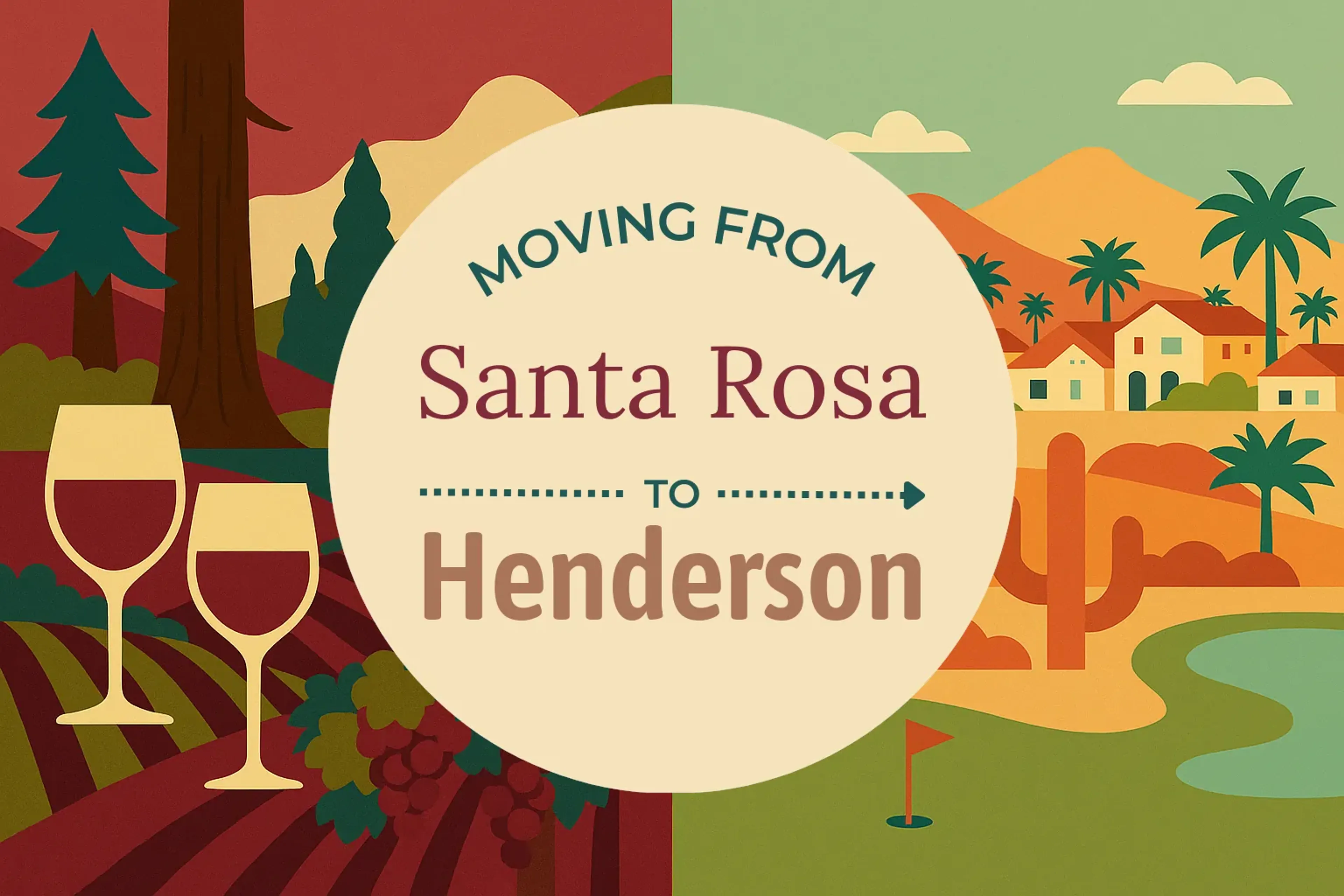 Side-by-side comparison of Santa Rosa to Henderson moving companies