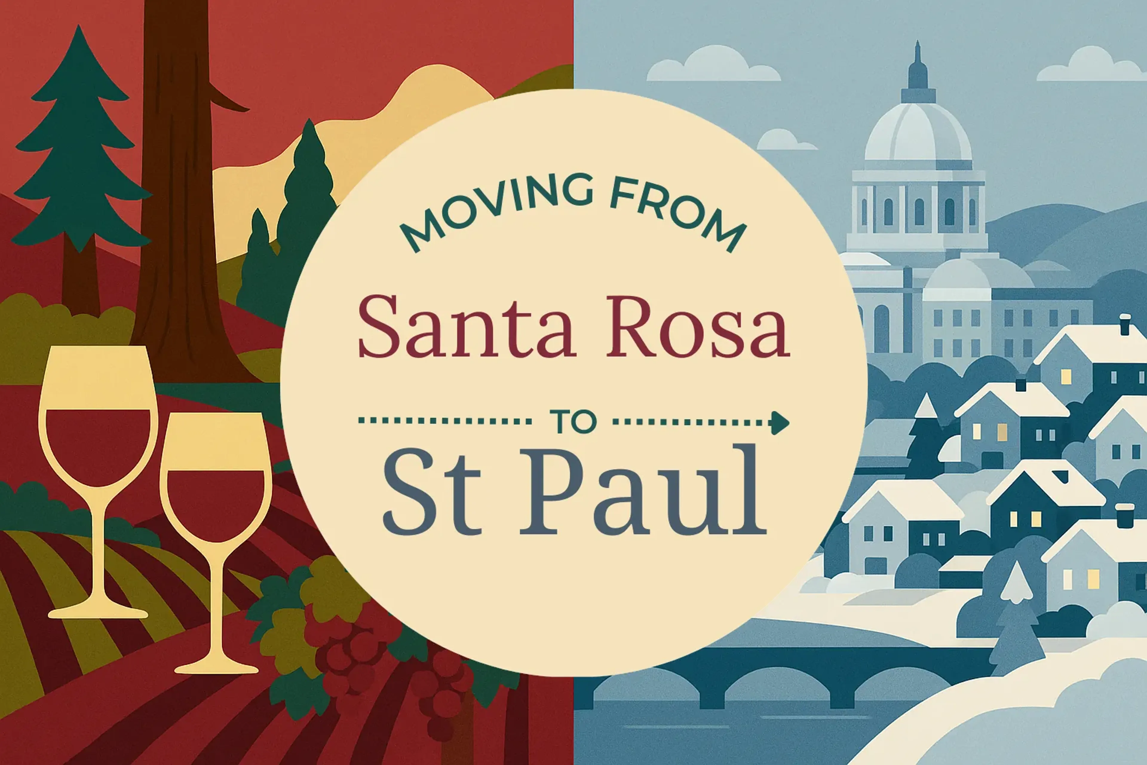 Side-by-side comparison of Santa Rosa to St. Paul moving companies