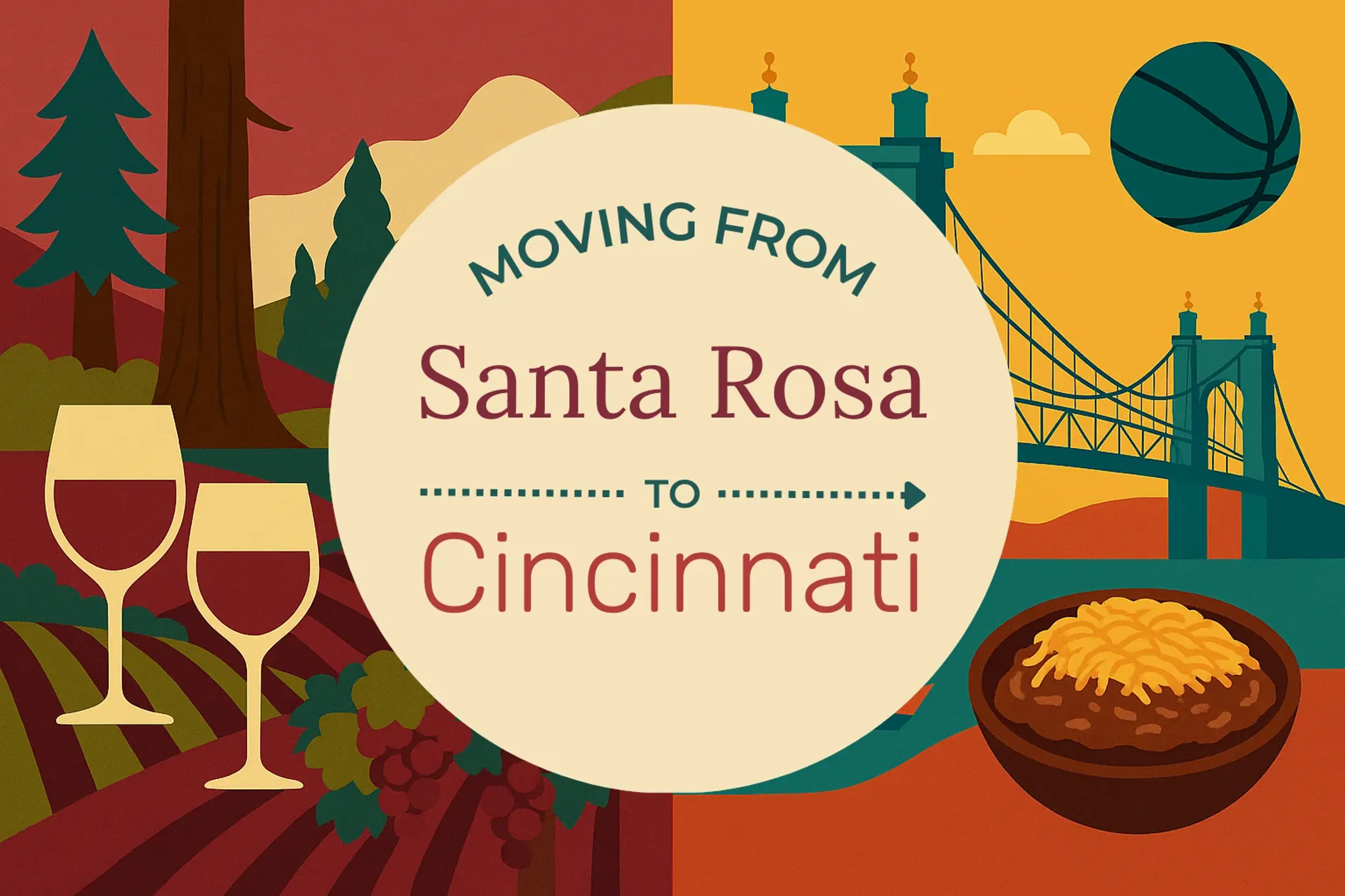 Side-by-side comparison of Santa Rosa to Cincinnati moving companies