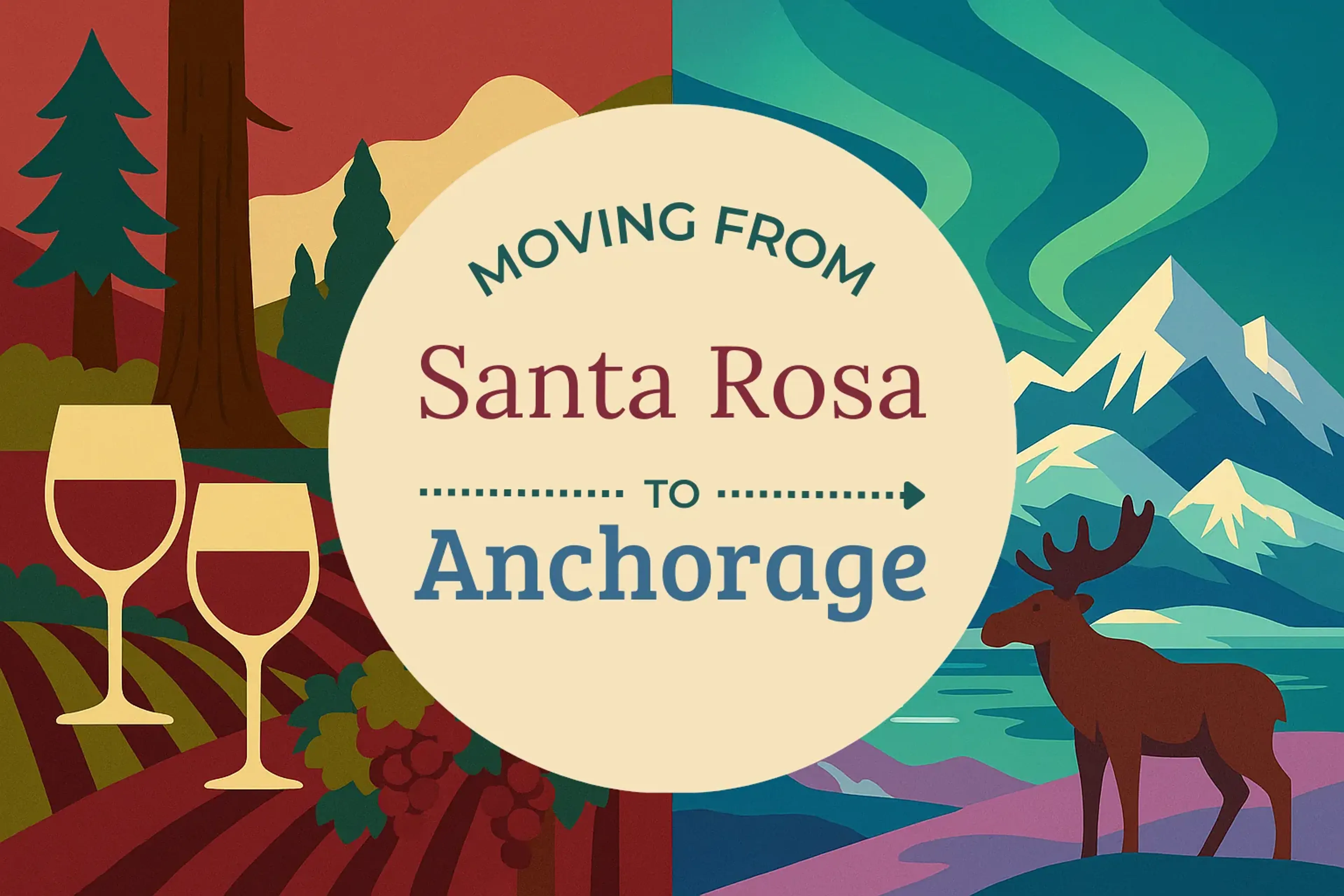 Side-by-side comparison of Santa Rosa to Anchorage moving companies