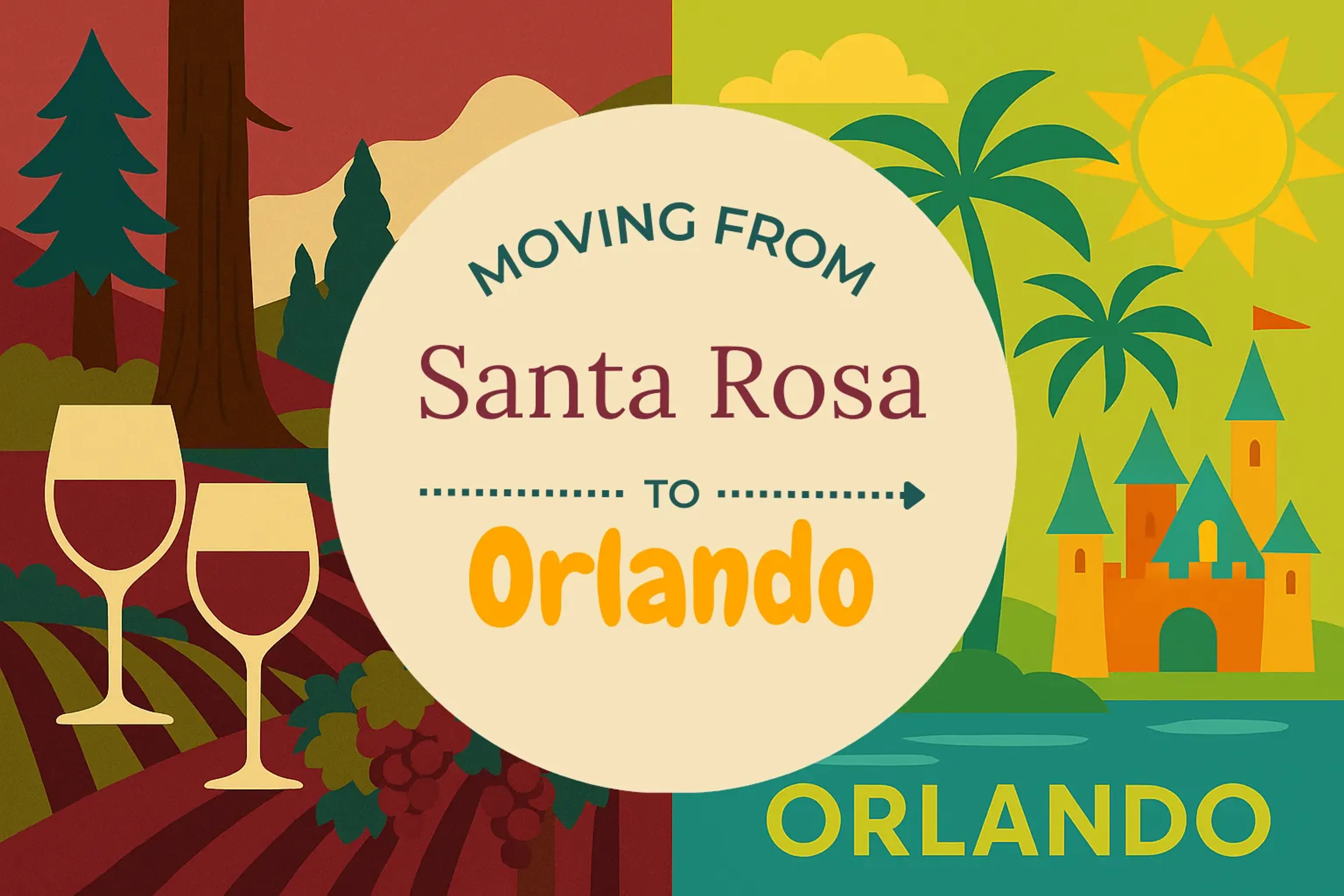 Side-by-side comparison of Santa Rosa to Orlando moving companies
