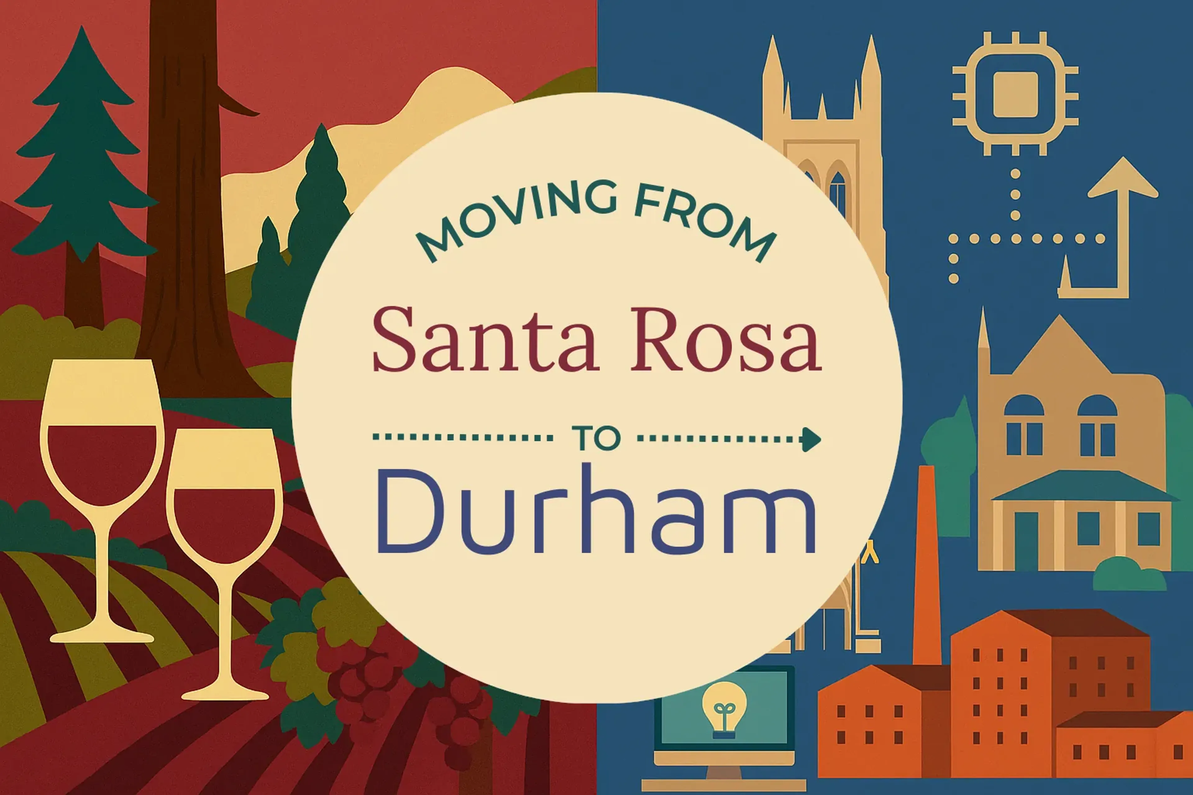 Side-by-side comparison of Santa Rosa to Durham moving companies