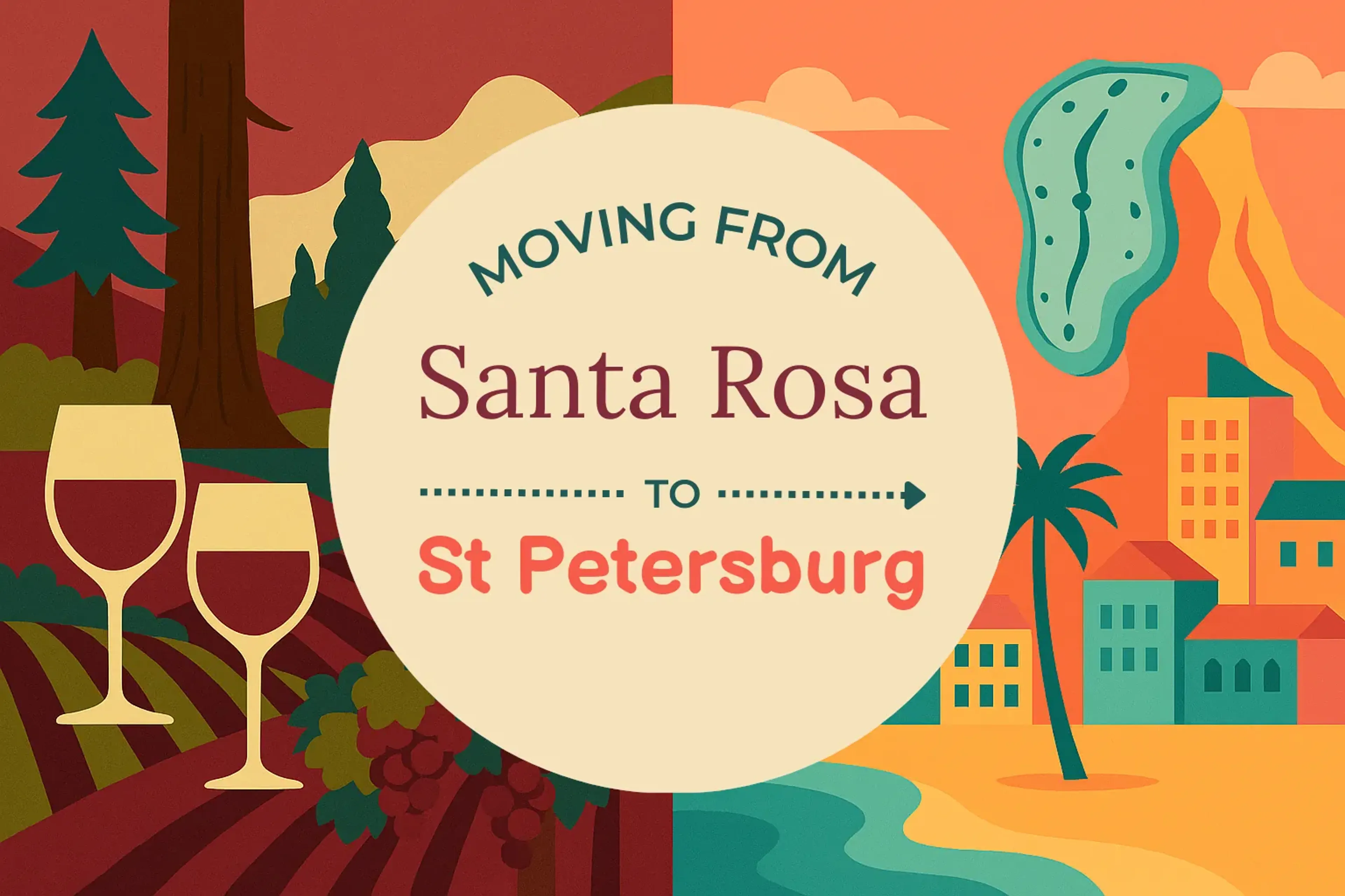 Side-by-side comparison of Santa Rosa to St. Petersburg moving companies