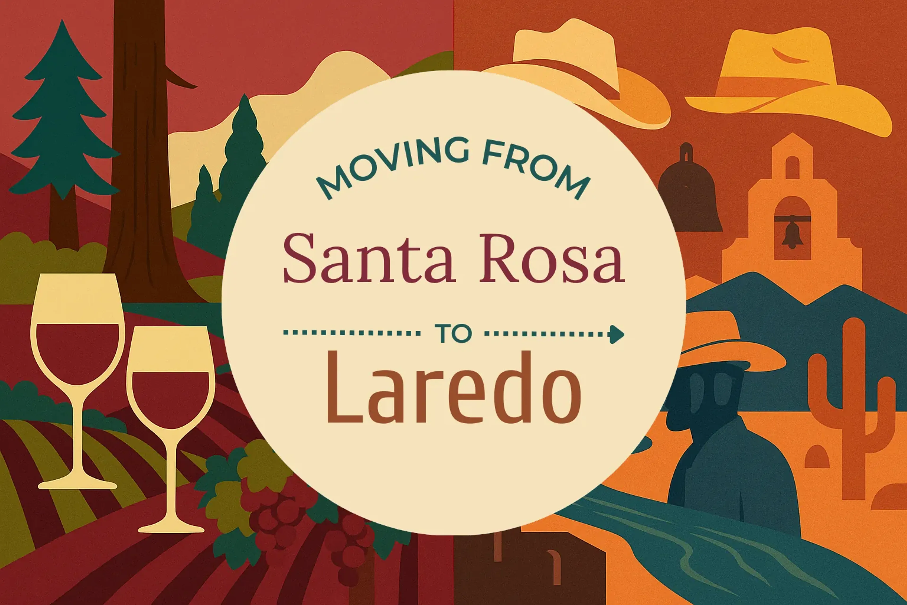 Side-by-side comparison of Santa Rosa to Laredo moving companies