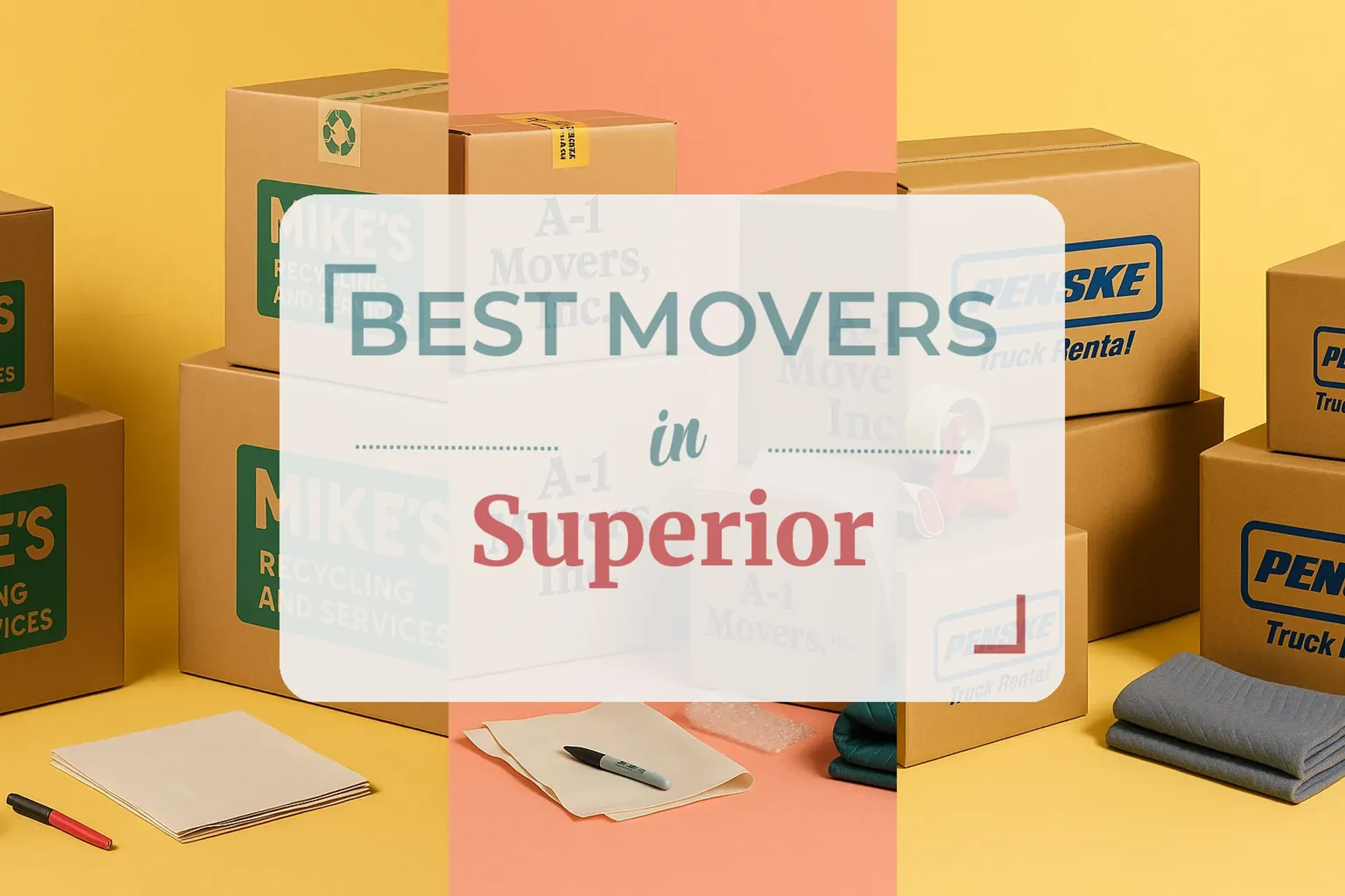 Side-by-side comparison of Superior moving companies