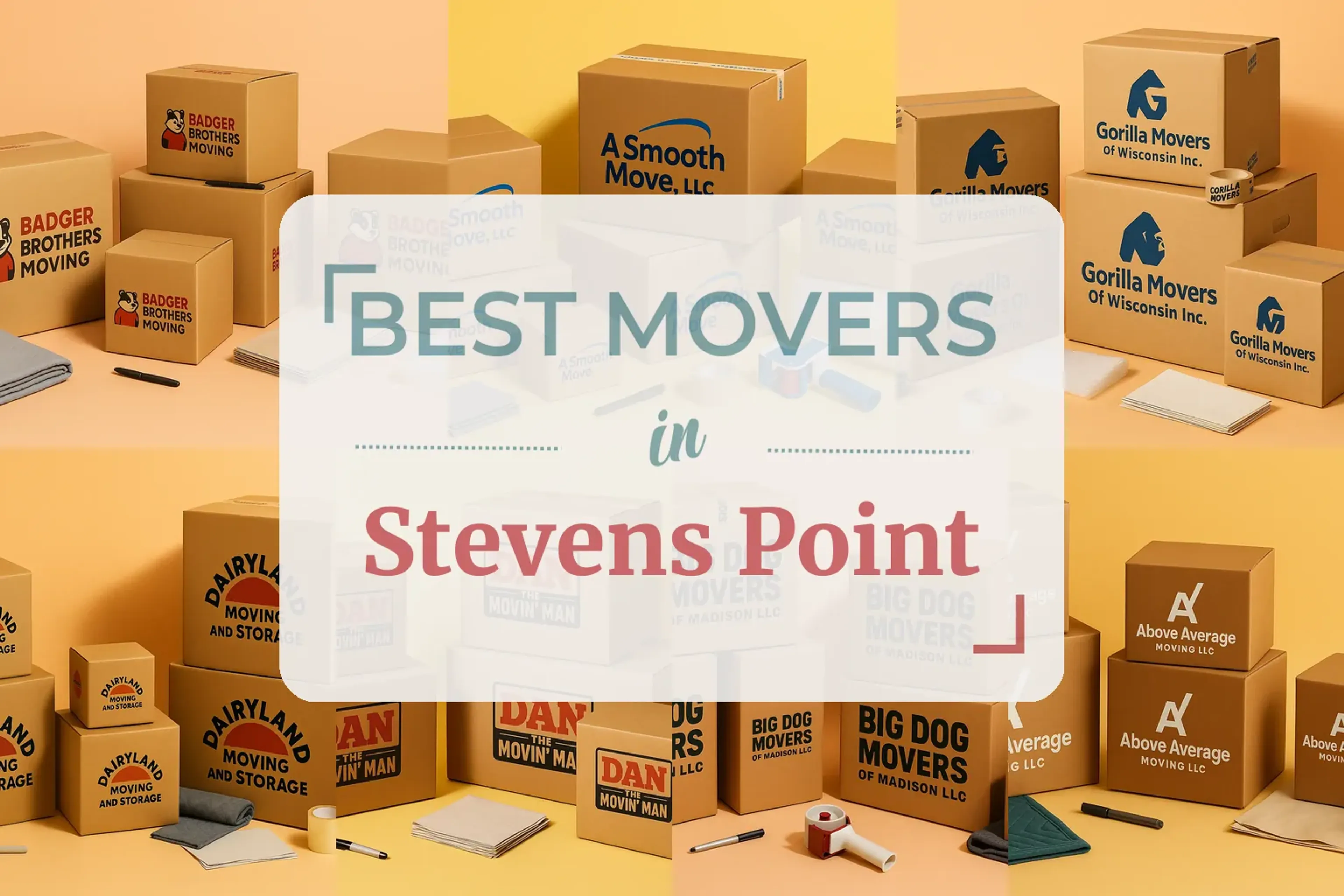 Side-by-side comparison of Stevens Point moving companies