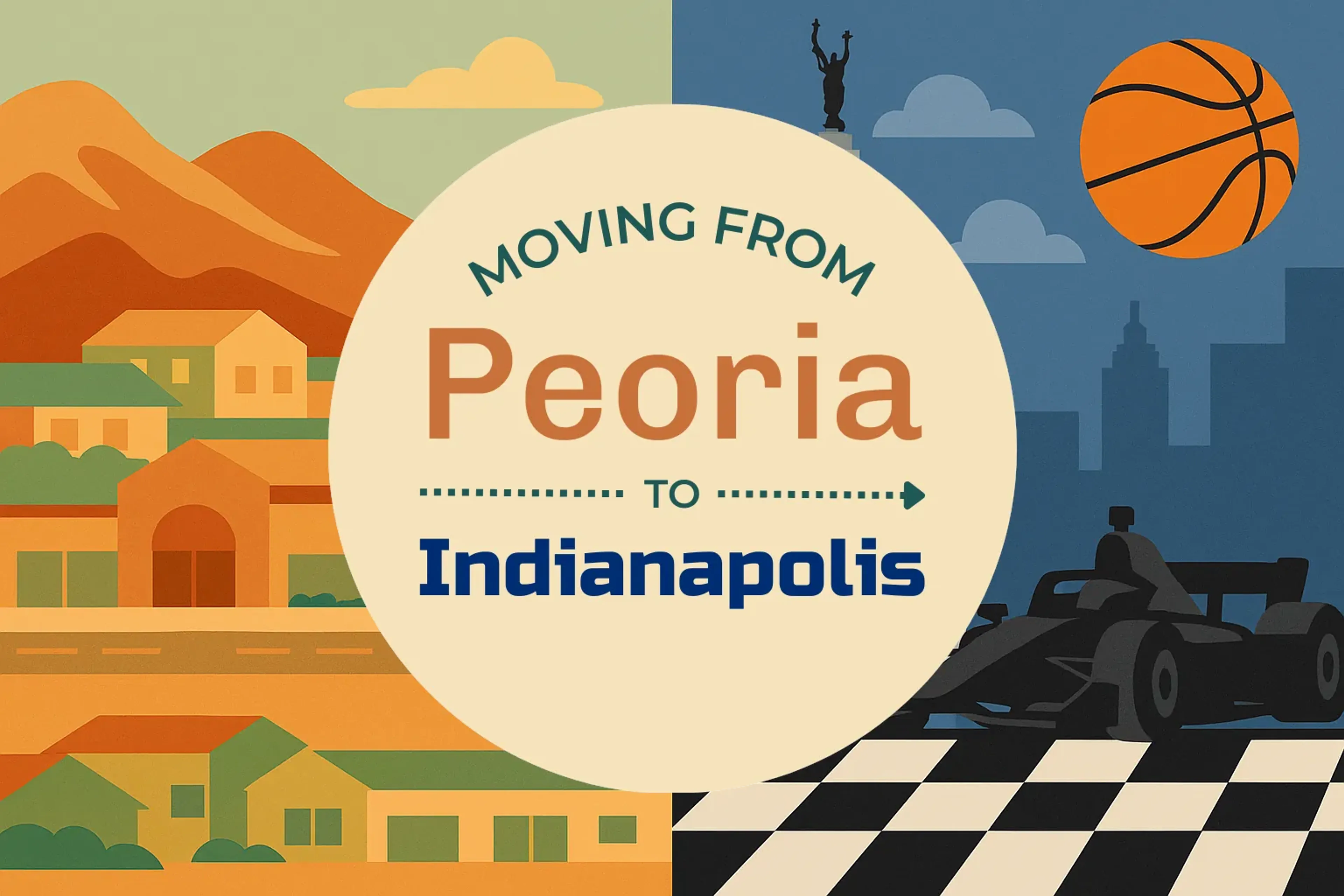 Side-by-side comparison of Peoria to Indianapolis moving companies