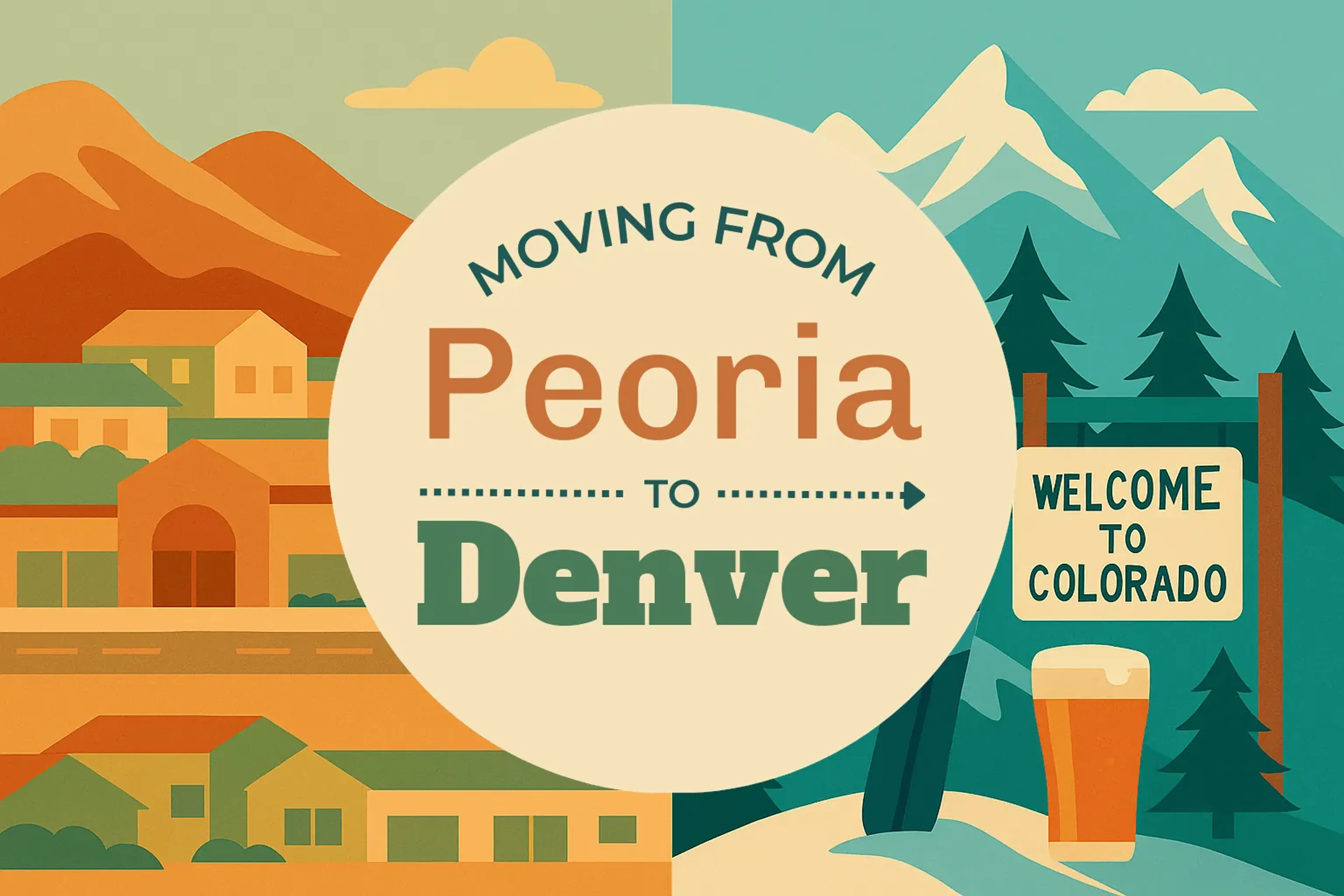 Side-by-side comparison of Peoria to Denver moving companies