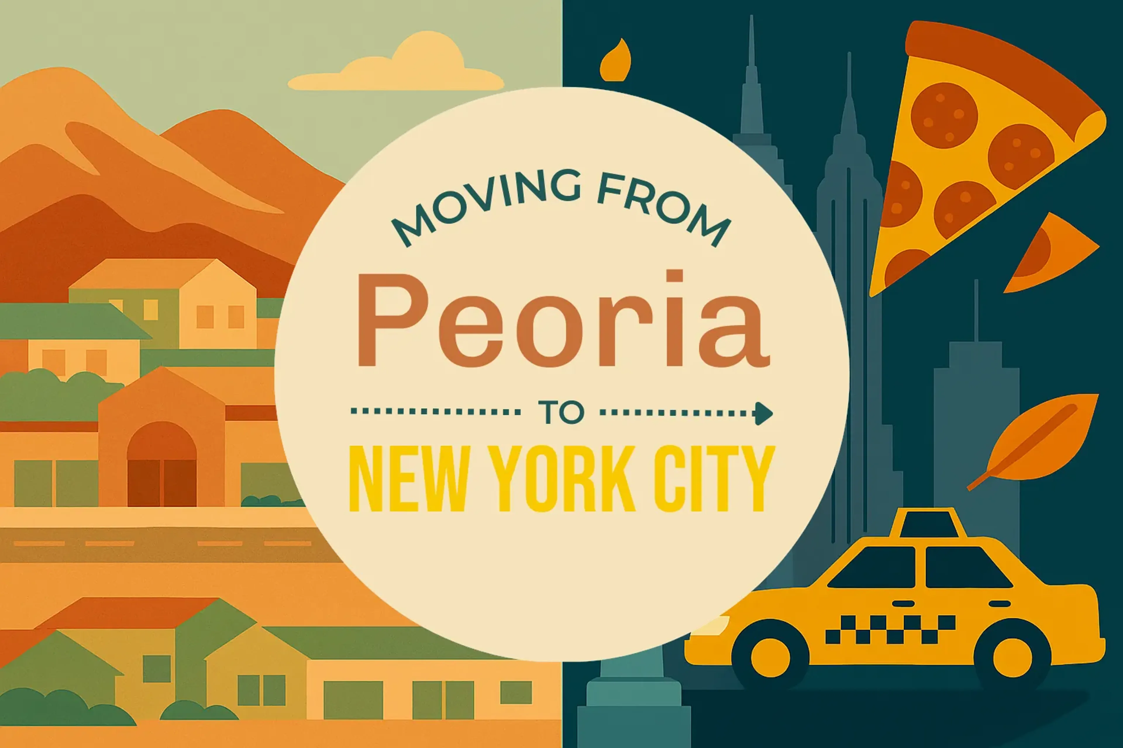 Side-by-side comparison of Peoria to New York City moving companies