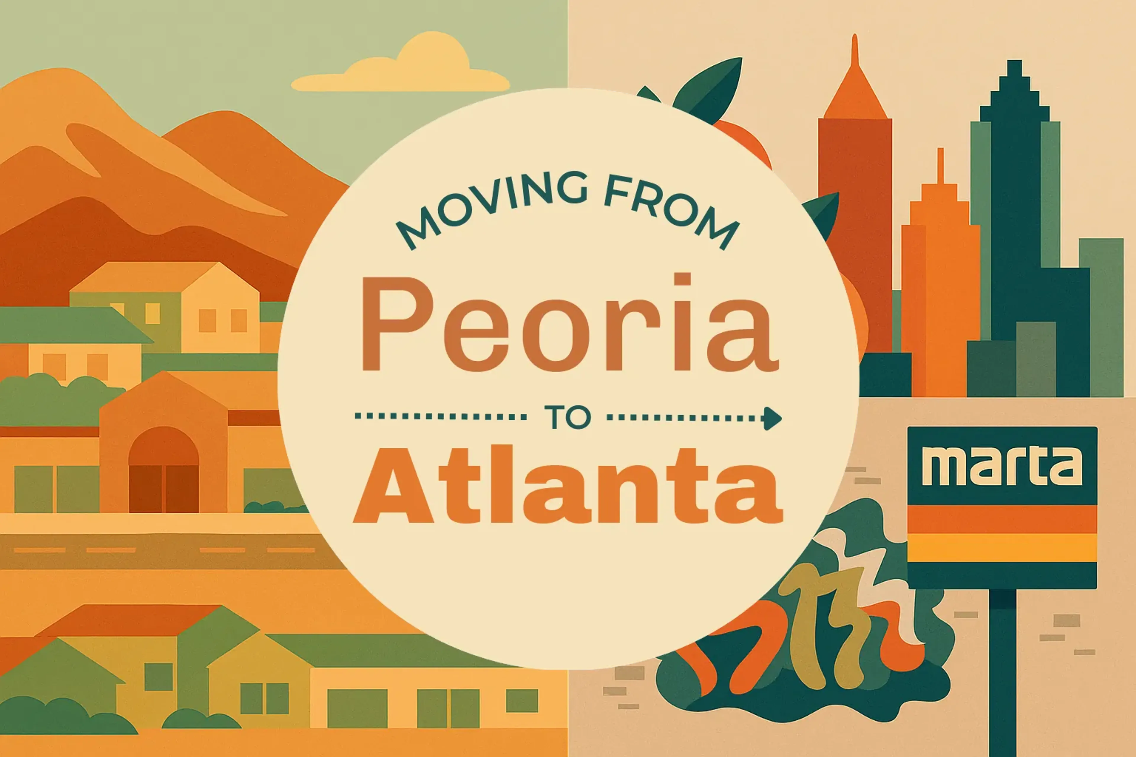 Side-by-side comparison of Peoria to Atlanta moving companies