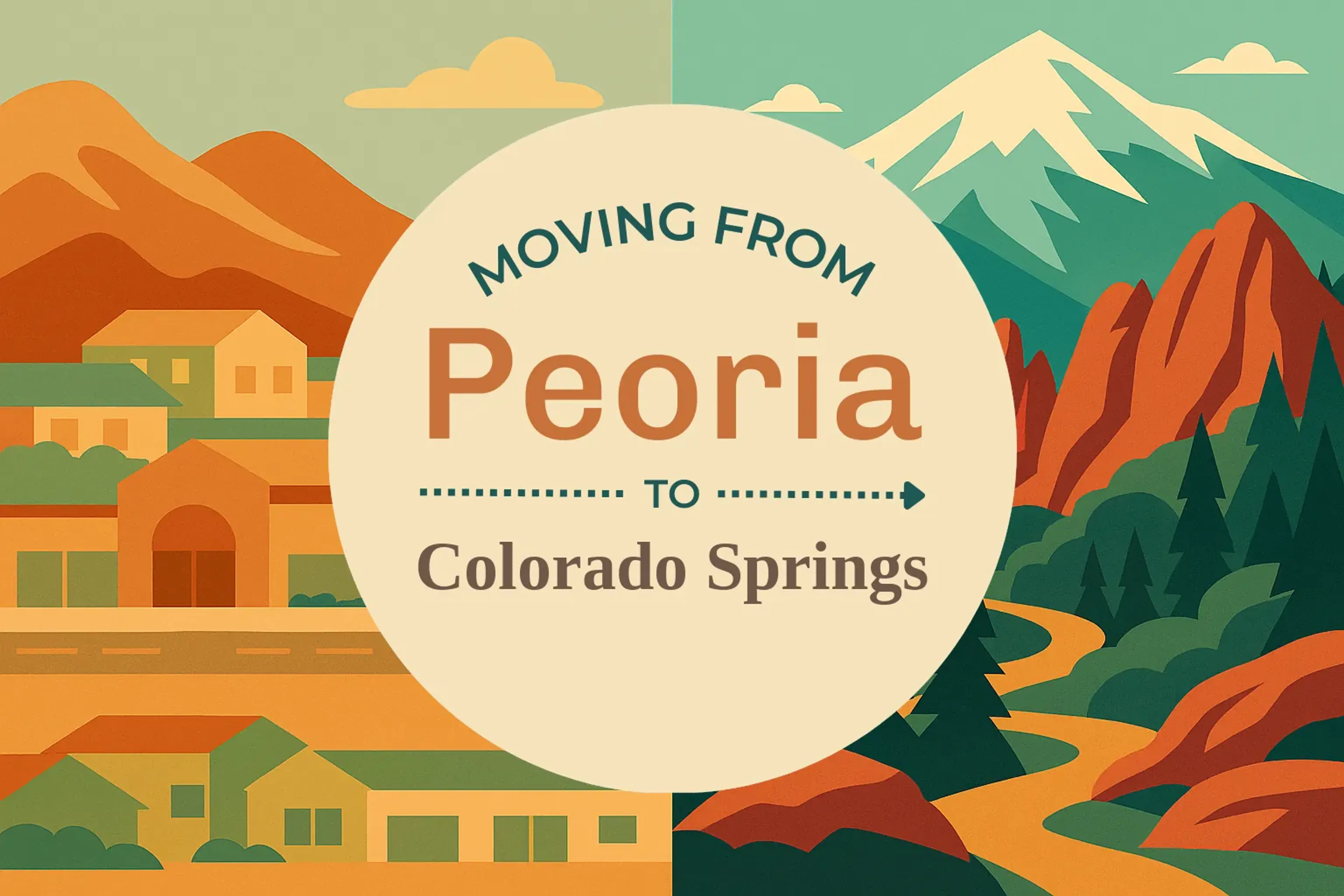 Side-by-side comparison of Peoria to Colorado Springs moving companies