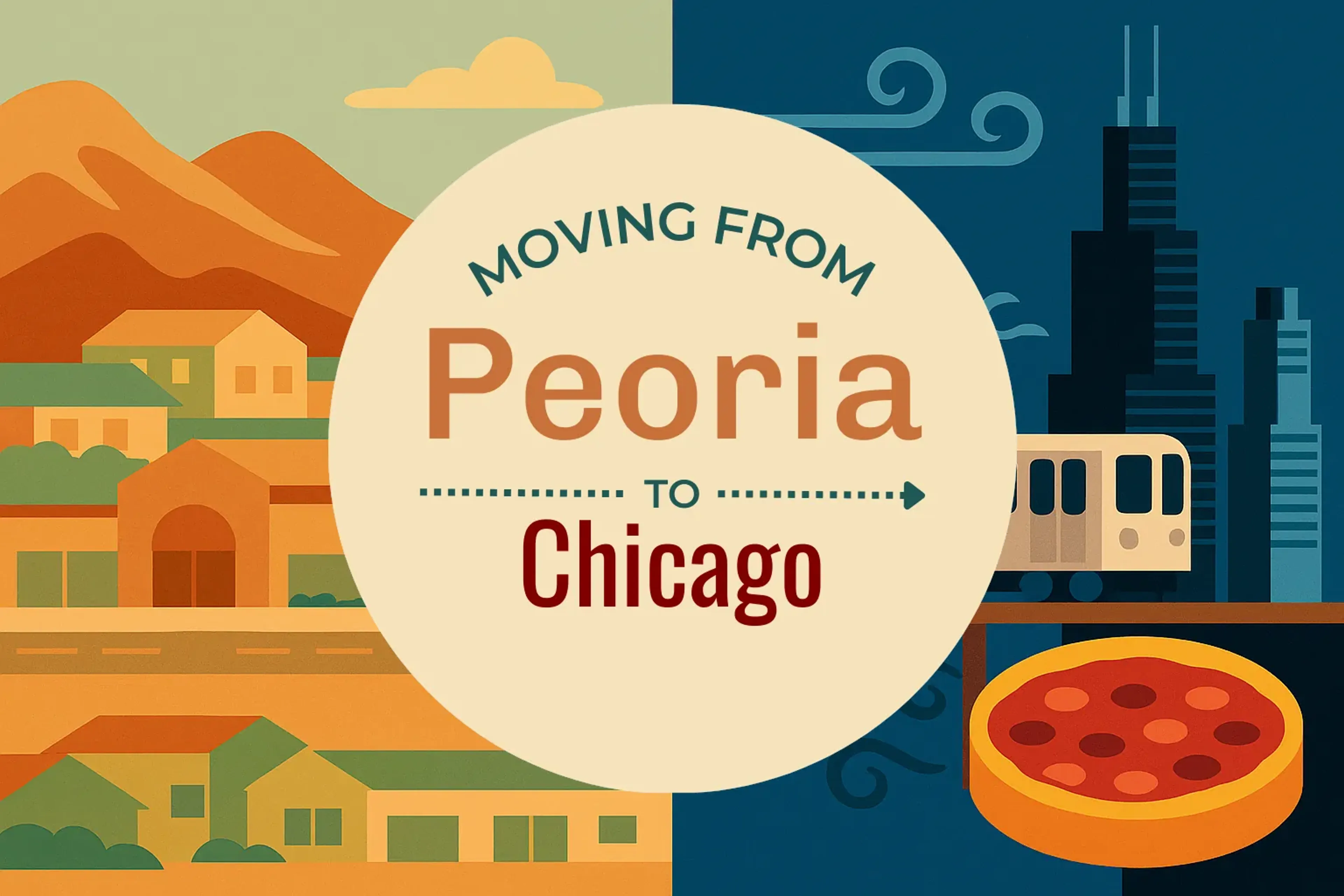 Side-by-side comparison of Peoria to Chicago moving companies