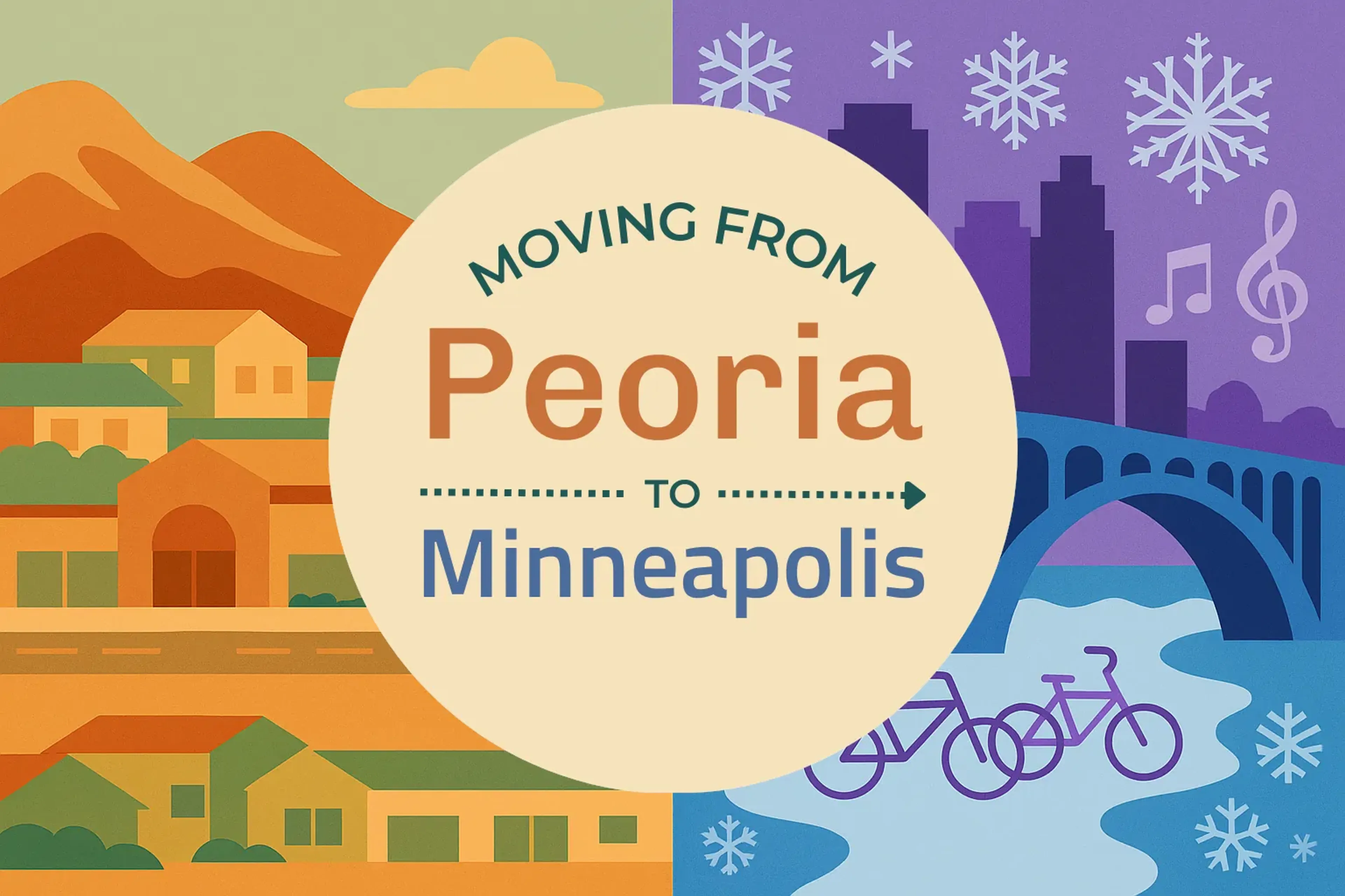Side-by-side comparison of Peoria to Minneapolis moving companies